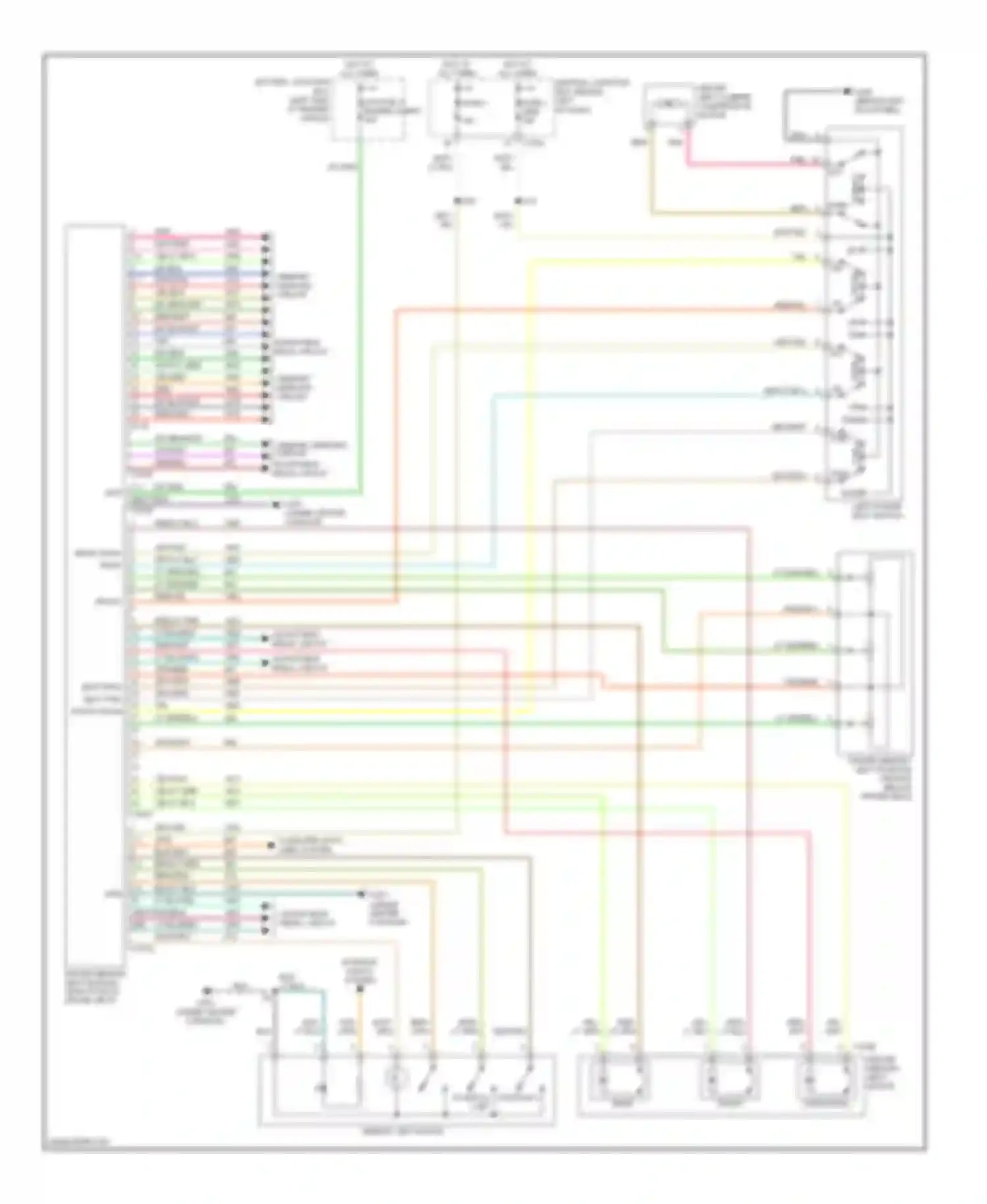 Aviator Lincoln I (2002-2005): Driver"s memory seat circuit