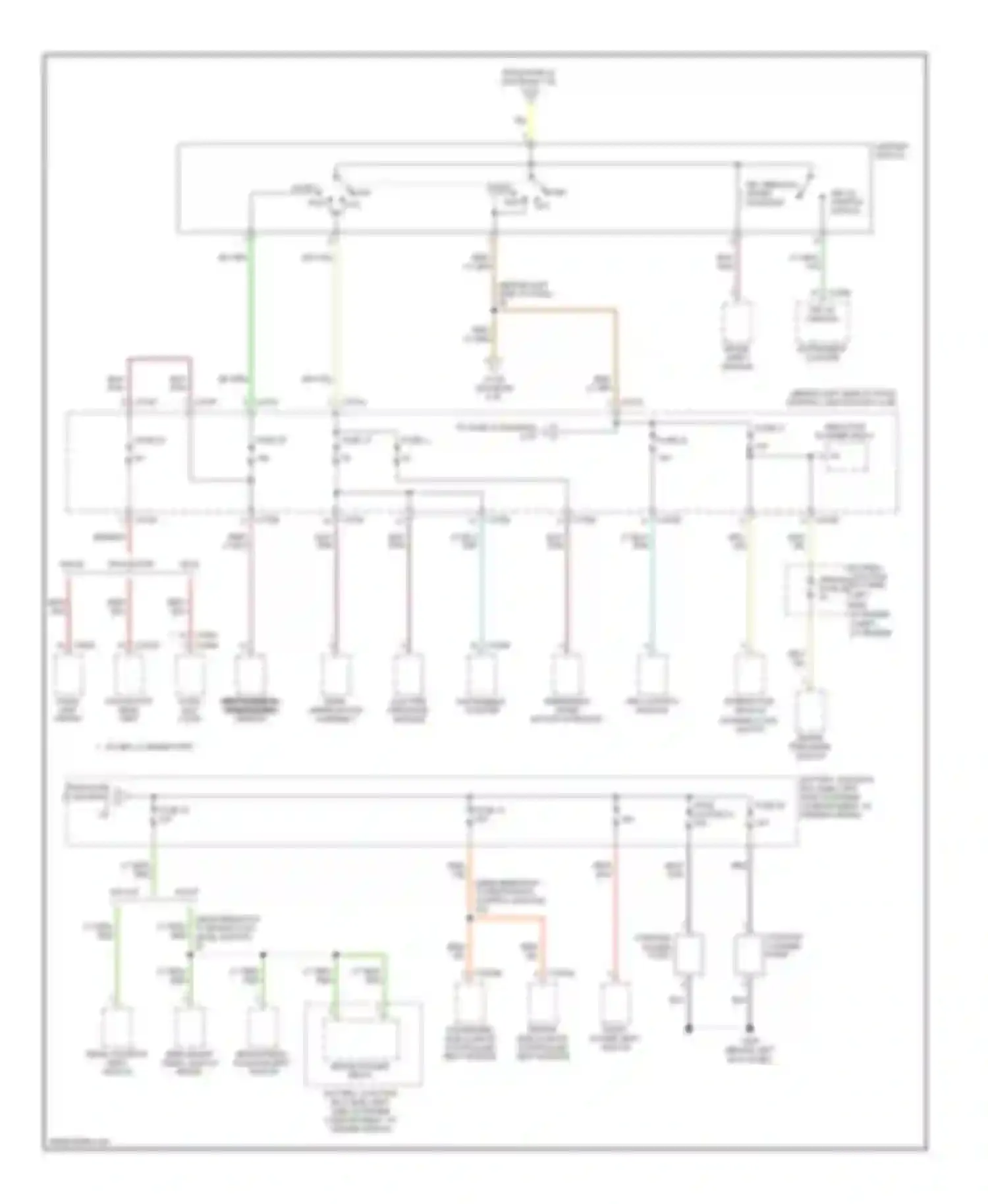 Aviator Lincoln I (2002-2005): Power distribution circuit (2 of 4)