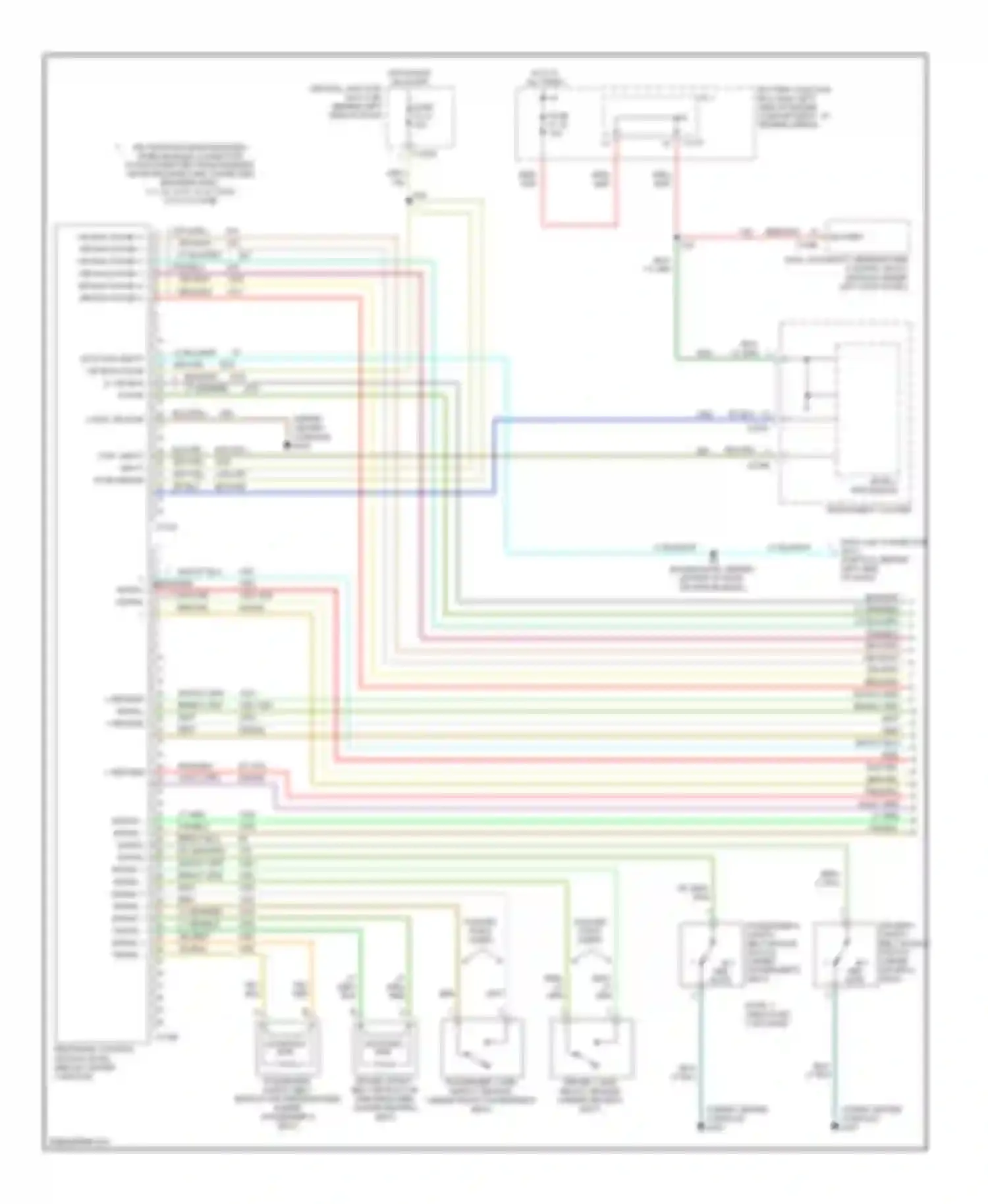Aviator Lincoln I (2002-2005): Supplemental restraints circuit (1 of 2)