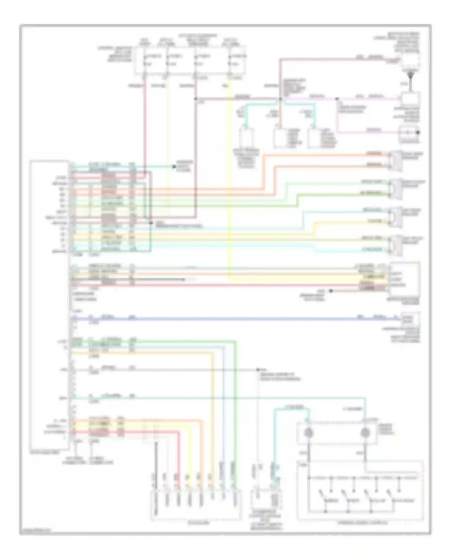 Wiring diagram 1 2 3 4 5 6 7 8 2 1 3 4 subwoofer - subwoofer + shield drain cd/en for Lincoln Aviator I (2002-2005) (1 of 1)
