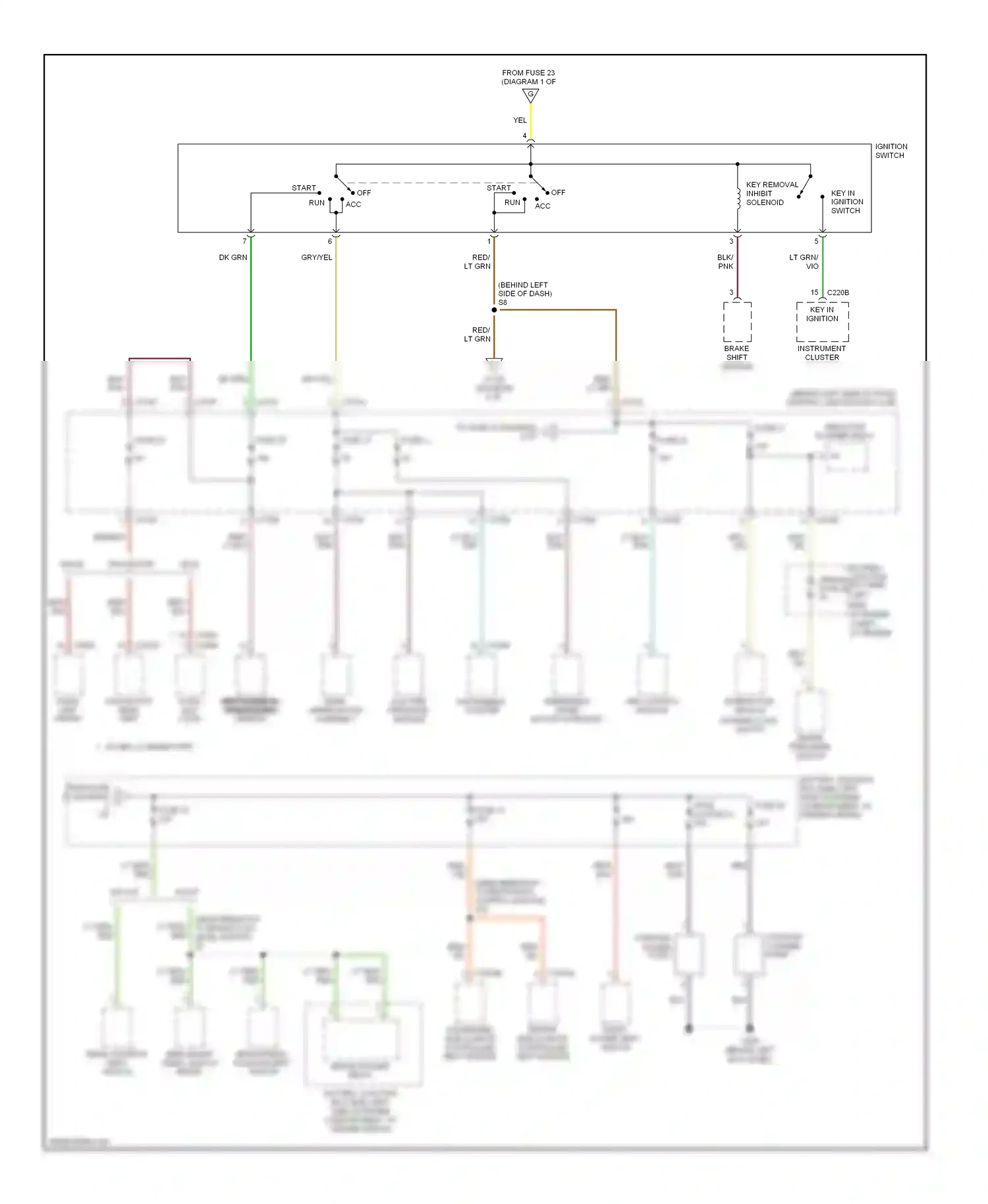 Lincoln Aviator I (2002-2005) abs control module wiring diagram  (3 of 3)