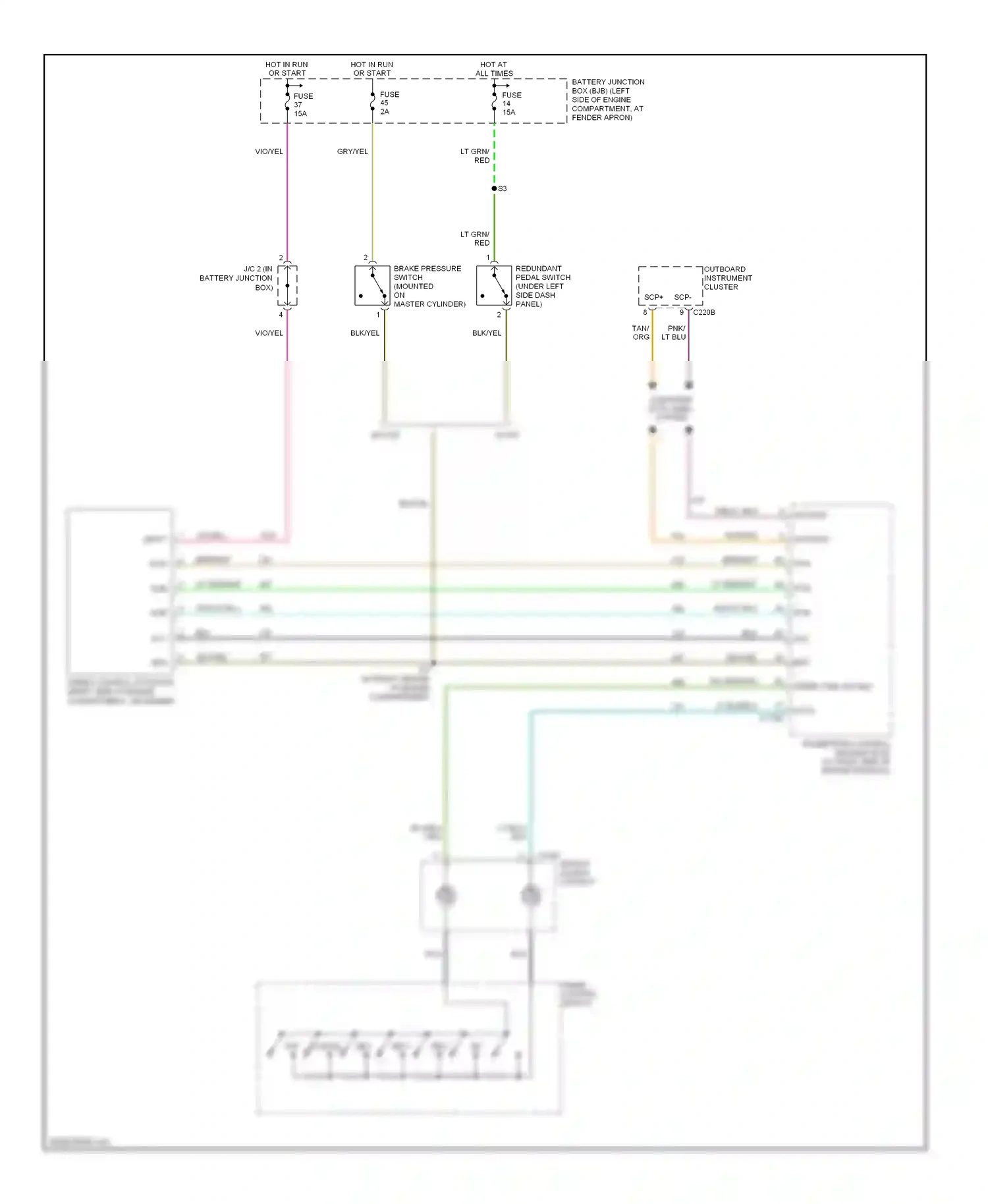 Lincoln Aviator I (2002-2005) computer data lines system wiring diagram  (4 of 13)