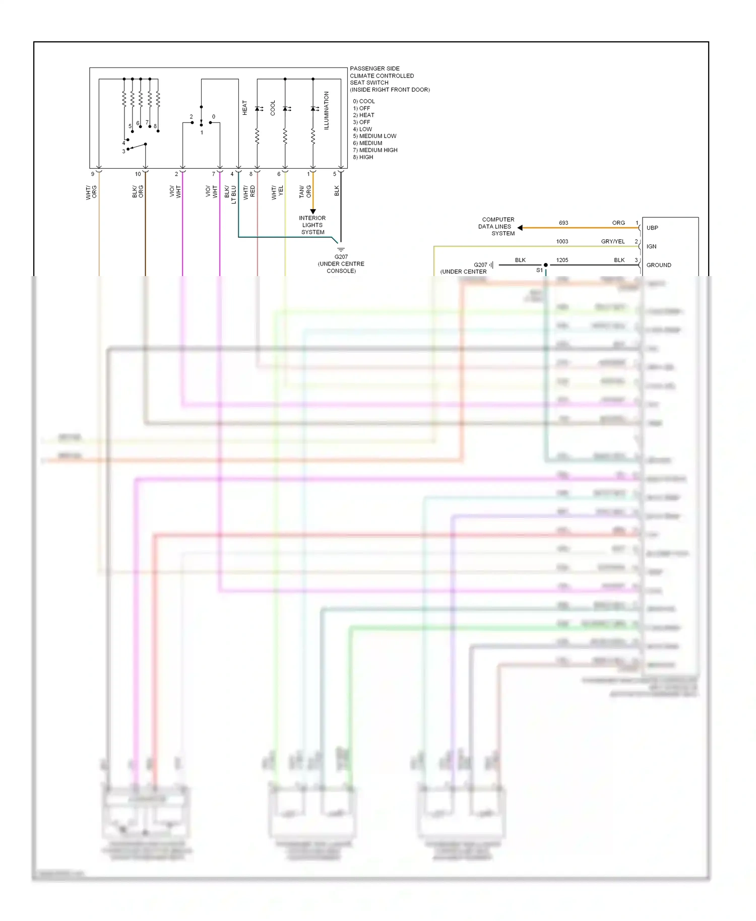 Lincoln Aviator I (2002-2005) electronics wiring diagram  (2 of 2)