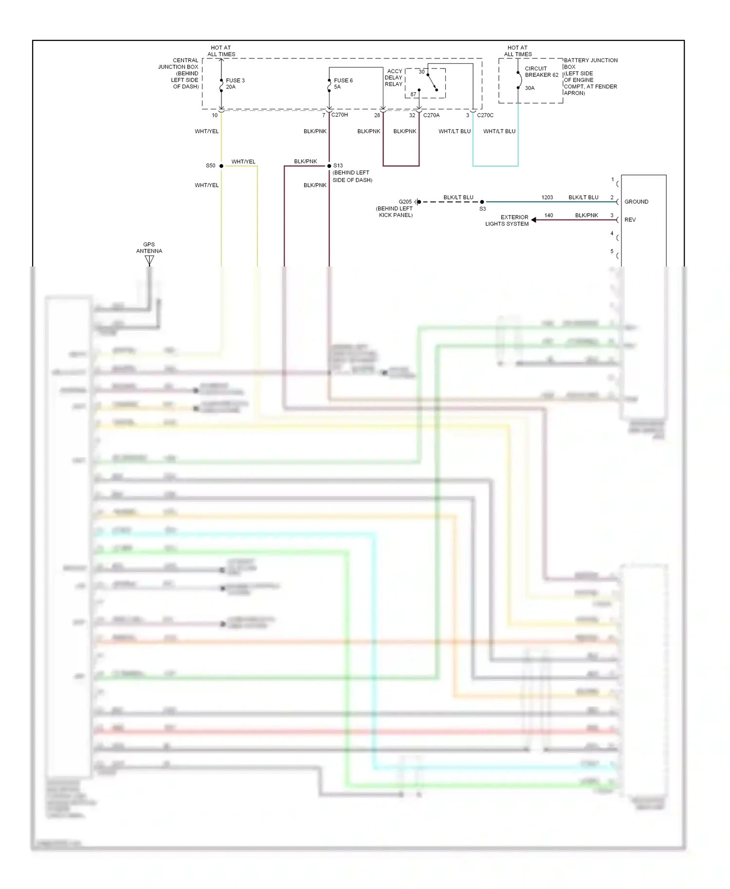 Lincoln Aviator I (2002-2005) engine controls wiring diagram  (1 of 1)