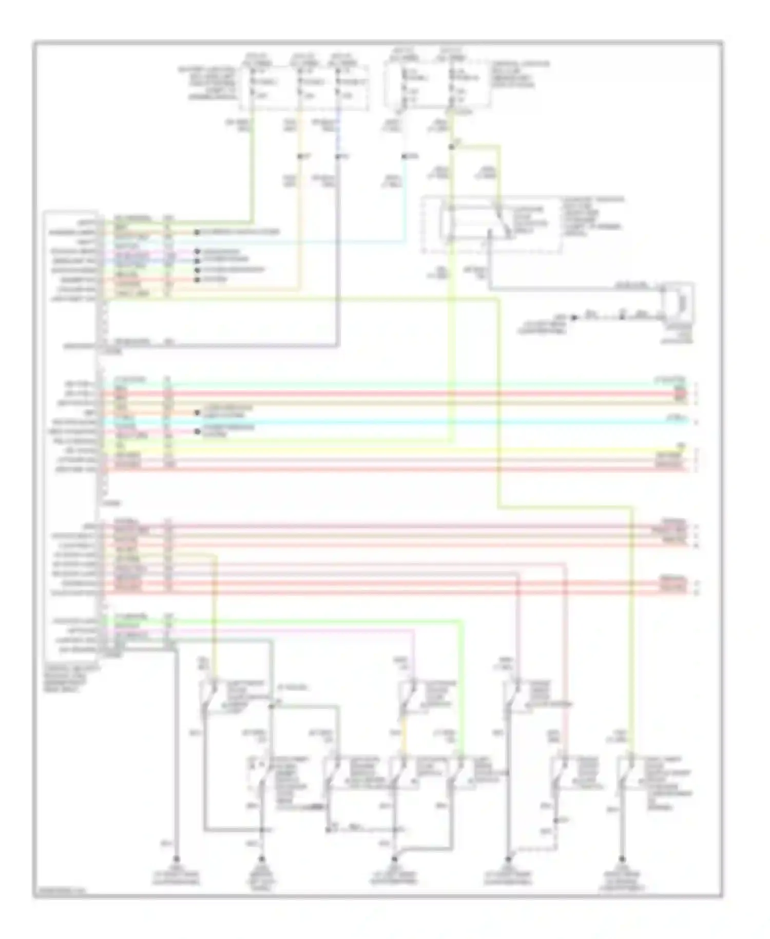 Wiring diagram lt blu/yel for Lincoln Aviator I (2002-2005) (6 of 9)