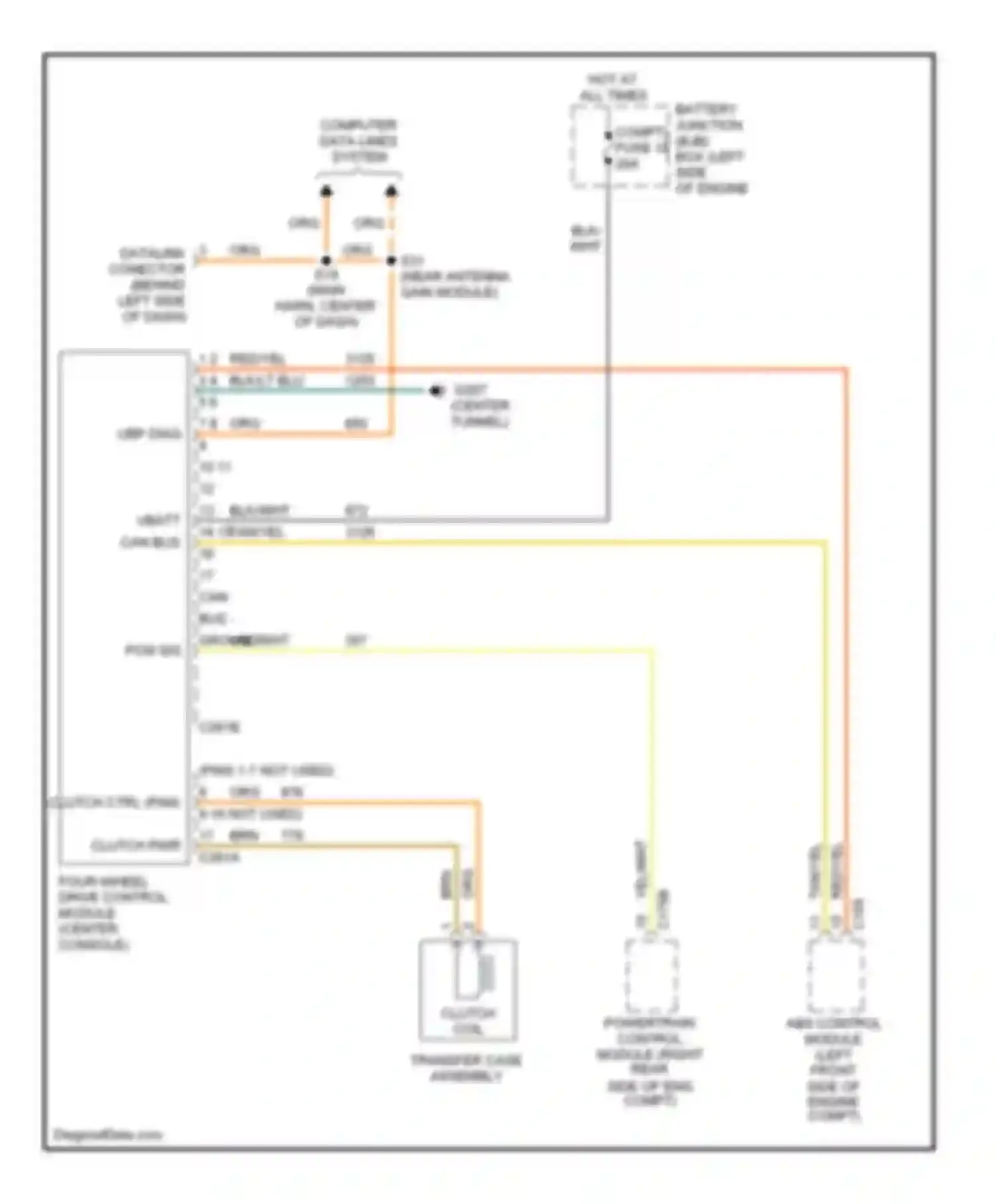 Wiring diagram ubp diag for Lincoln Aviator I (2002-2005) (1 of 1)