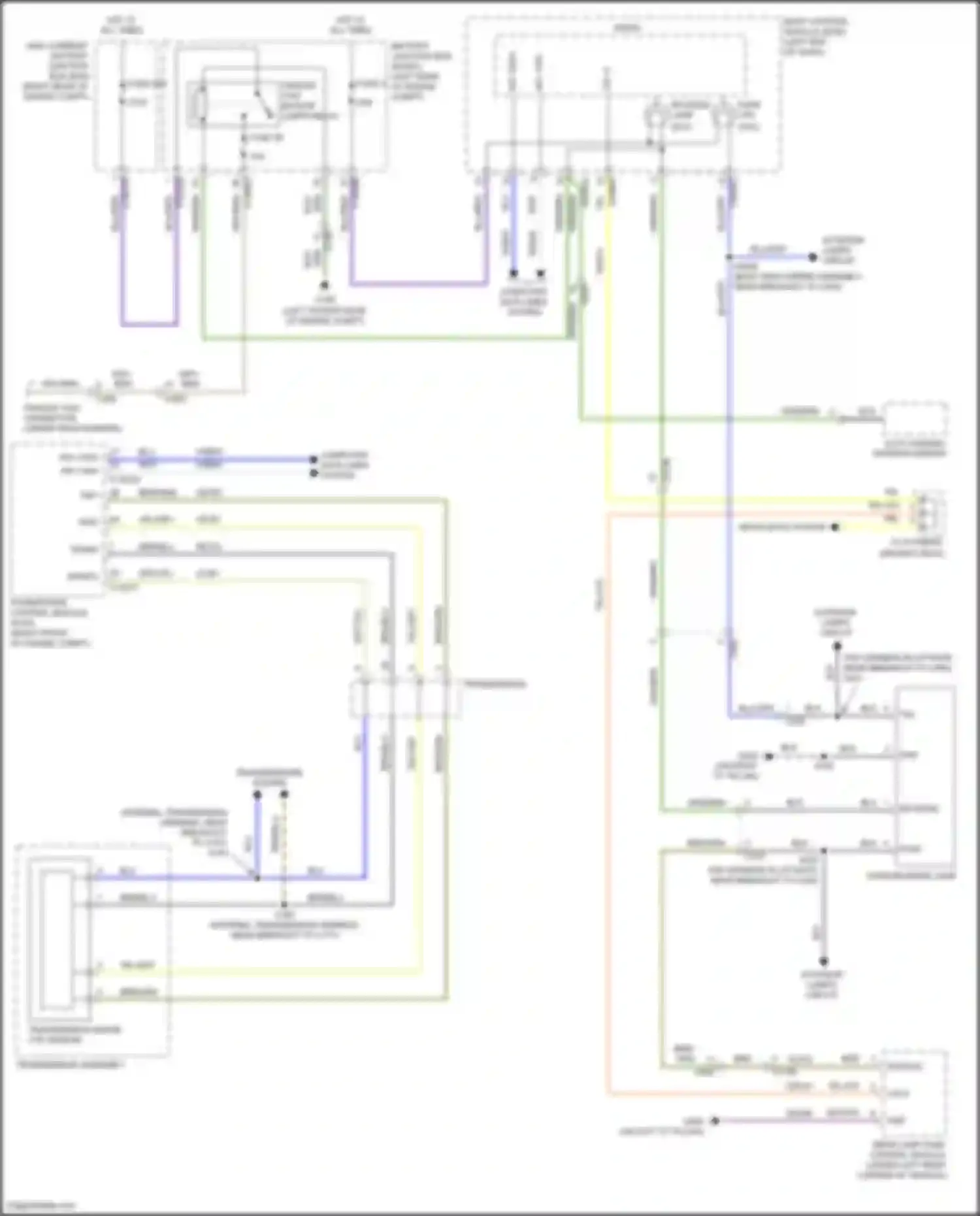 Aviator Lincoln II (2019-2024): Backup lamps circuit