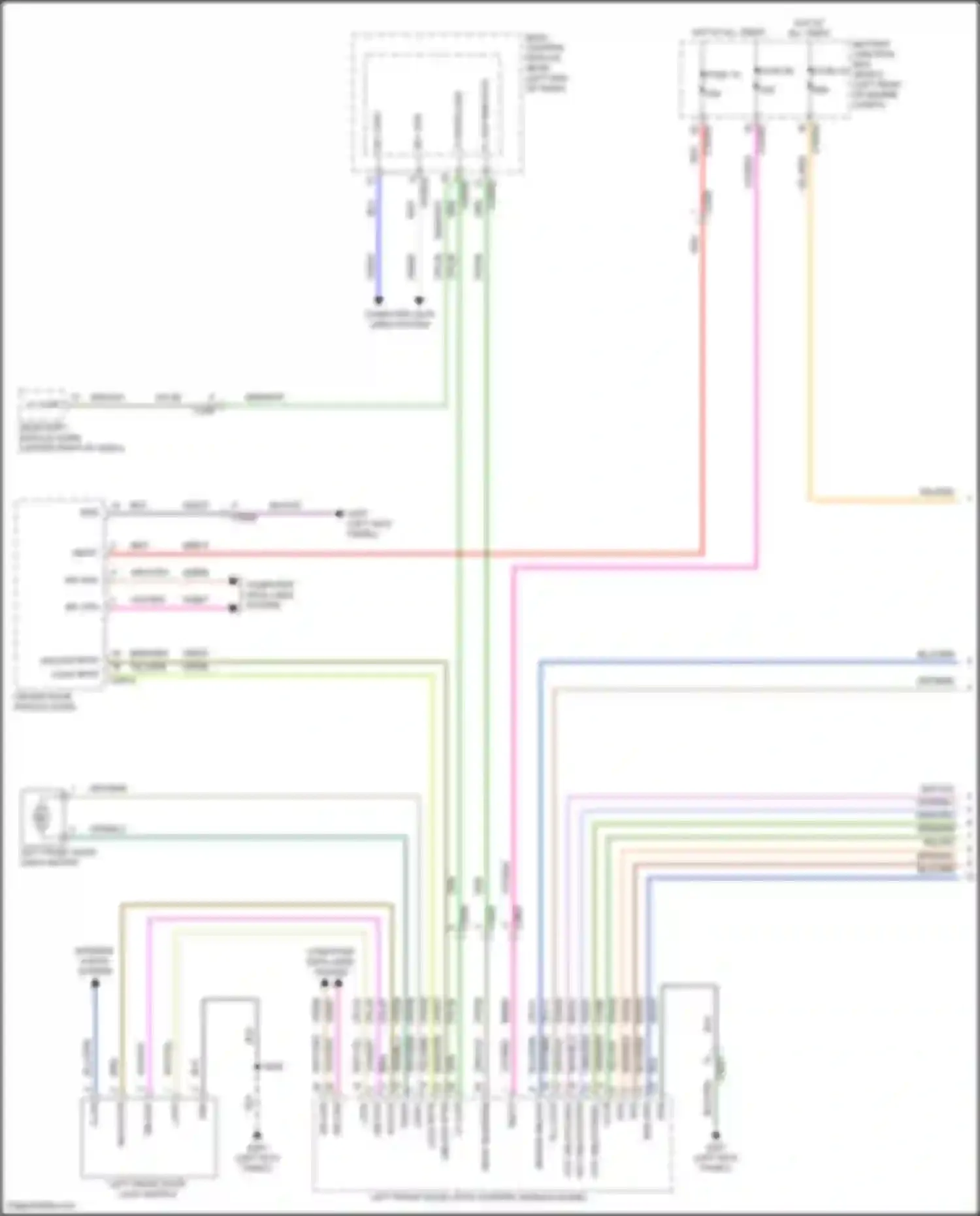 Aviator Lincoln II (2019-2024): Power door locks circuit, w/o intelligent access (1 of 7)