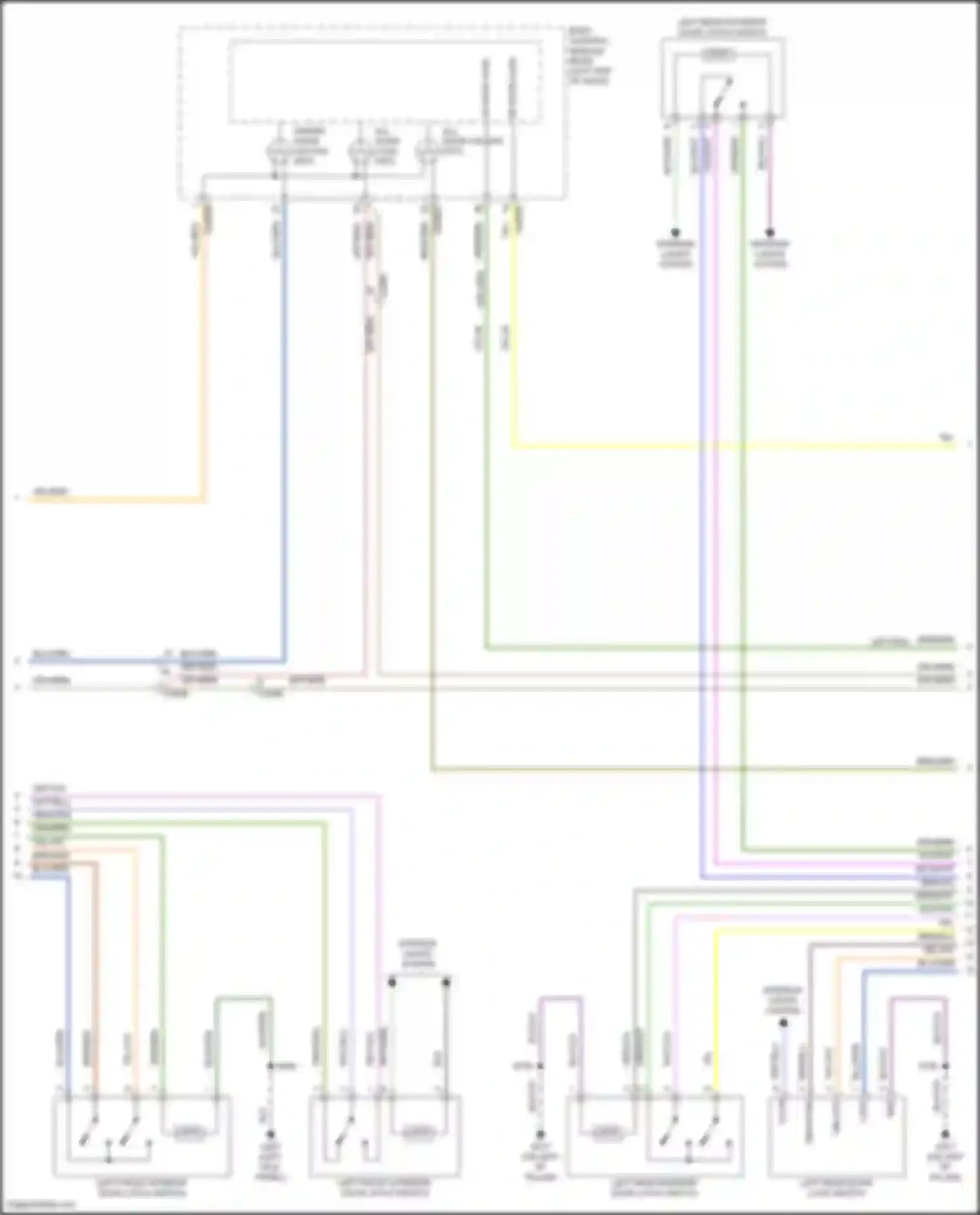 Aviator Lincoln II (2019-2024): Power door locks circuit, w/o intelligent access (2 of 7)