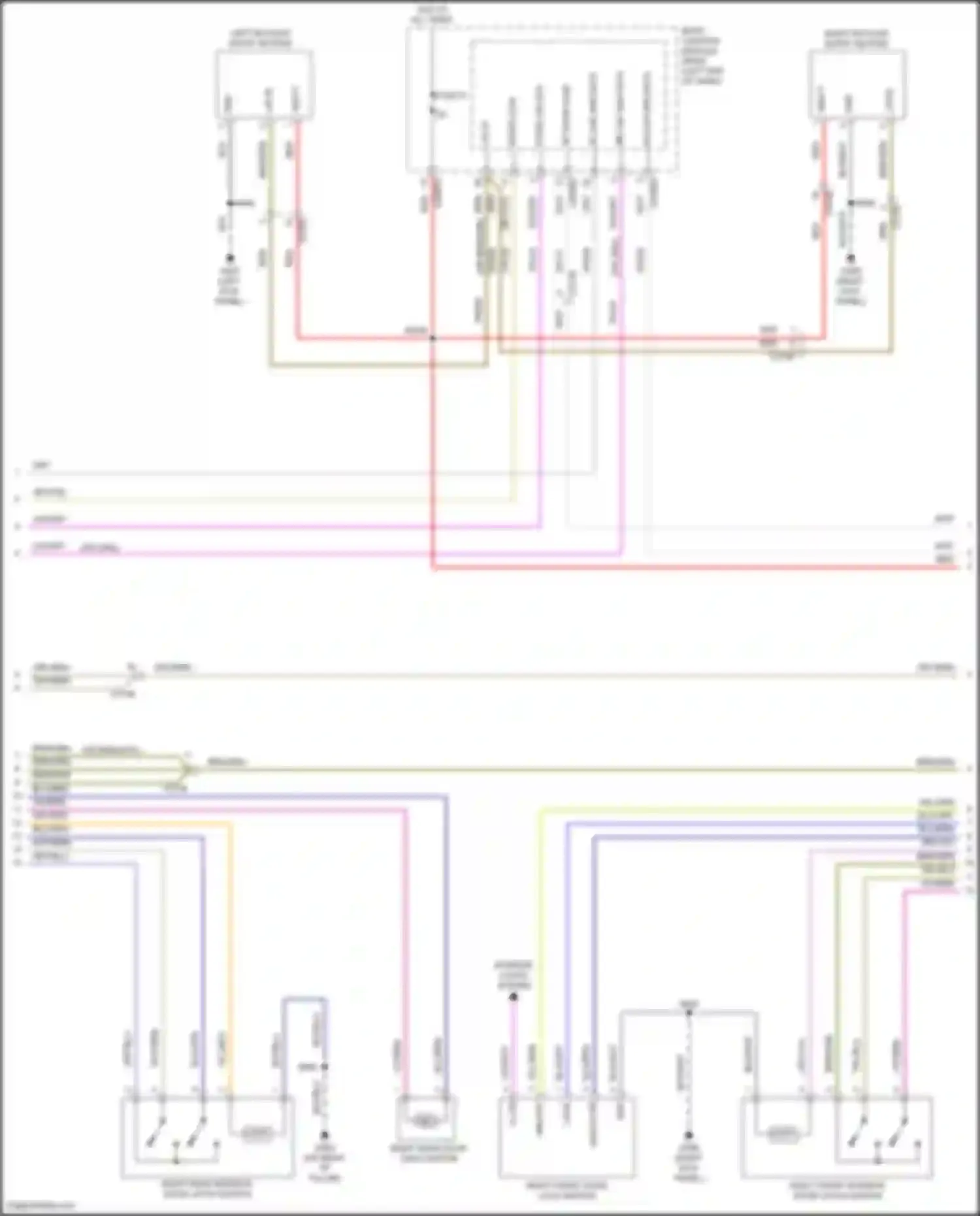 Aviator Lincoln II (2019-2024): Power door locks circuit, w/o intelligent access (4 of 7)