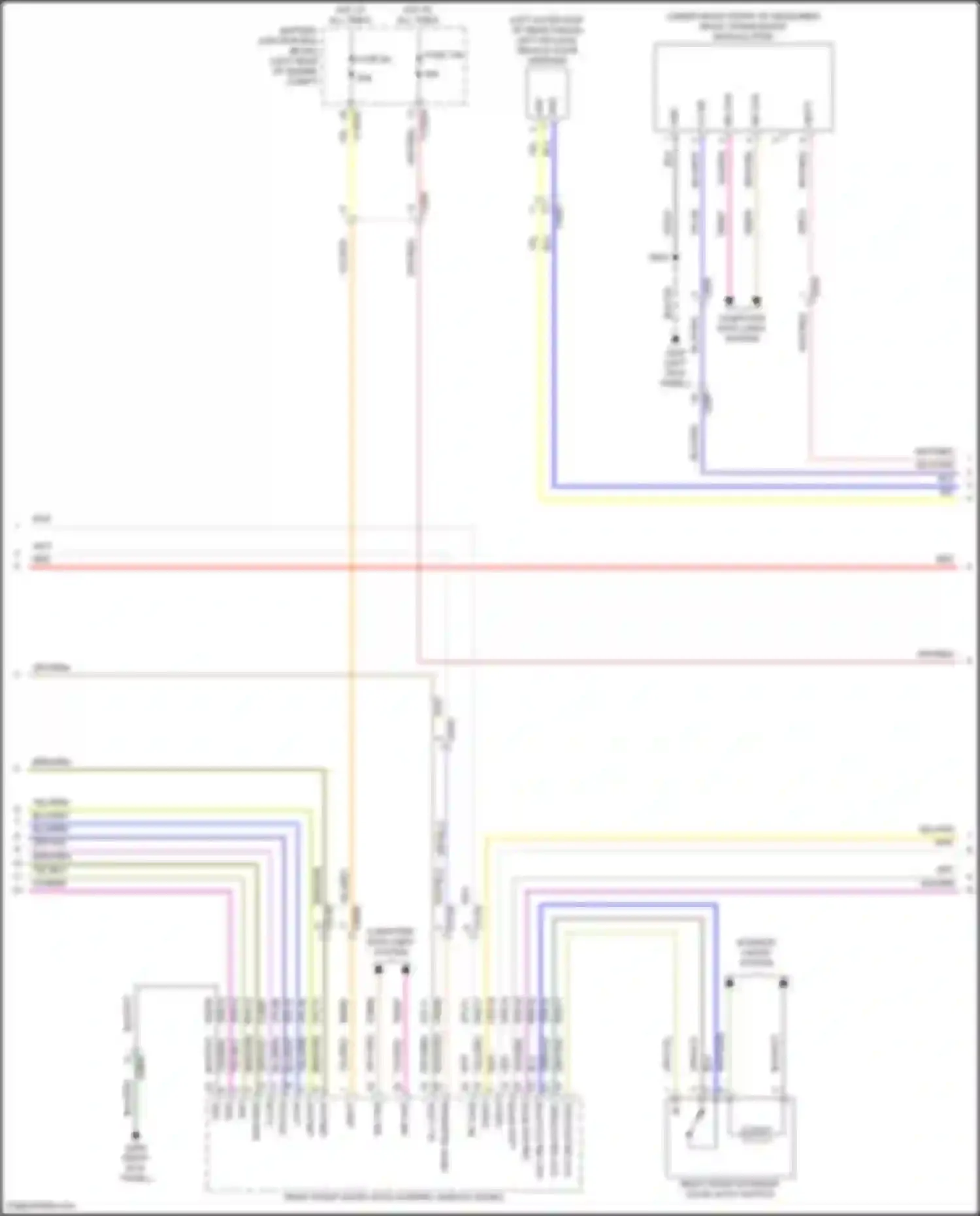 Aviator Lincoln II (2019-2024): Power door locks circuit, w/o intelligent access (5 of 7)