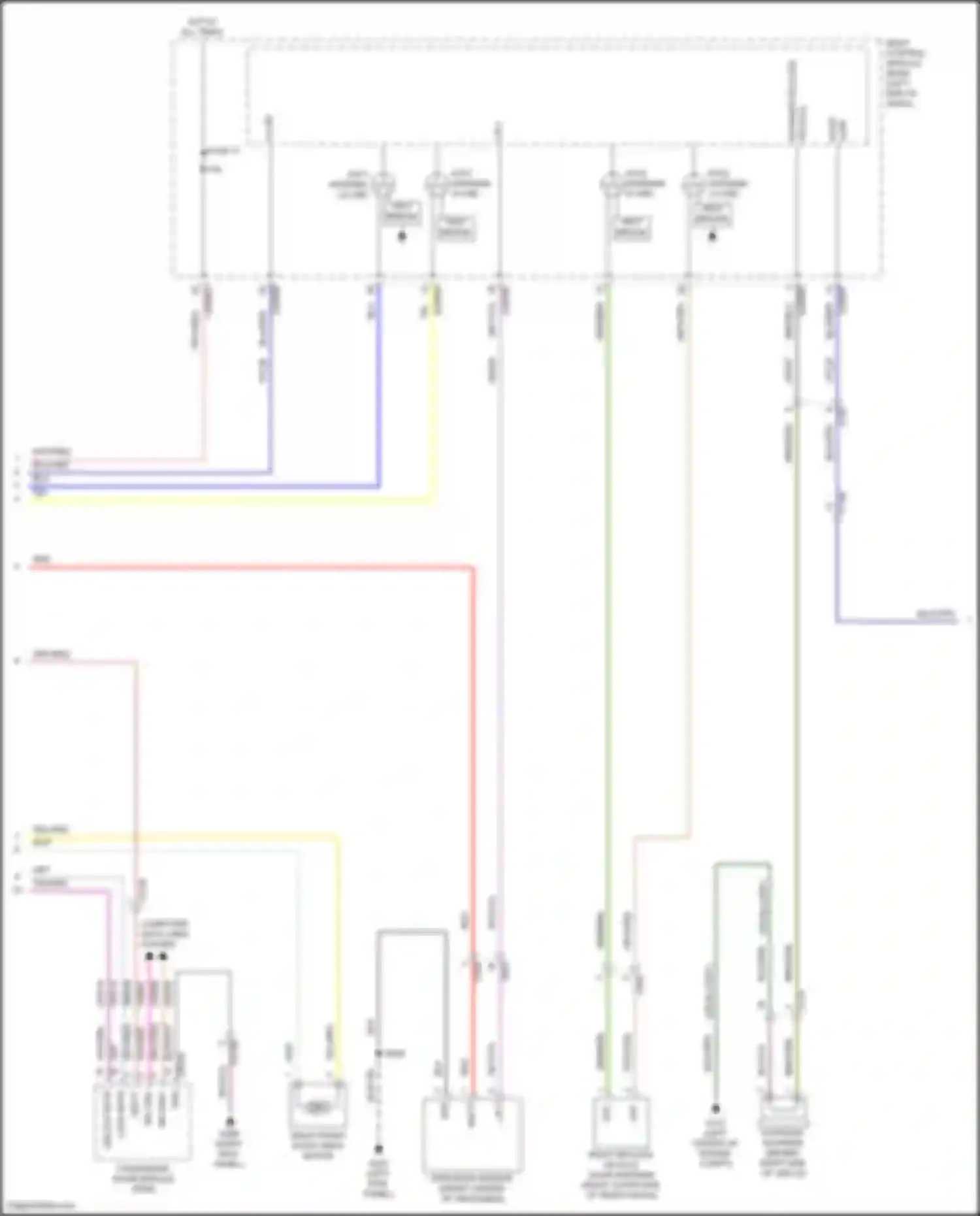 Aviator Lincoln II (2019-2024): Power door locks circuit, w/o intelligent access (6 of 7)