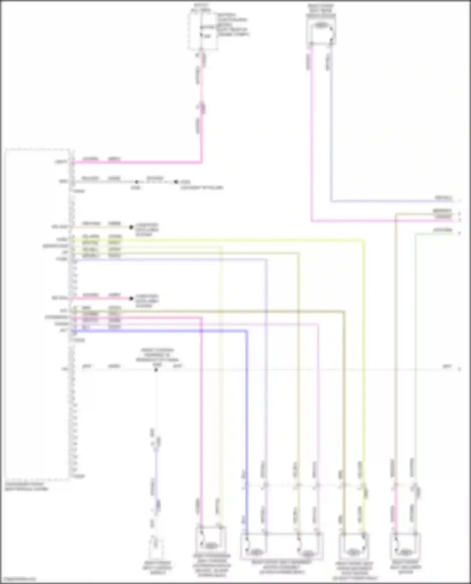 Aviator Lincoln II (2019-2024): Passenger power seat circuit (1 of 2)