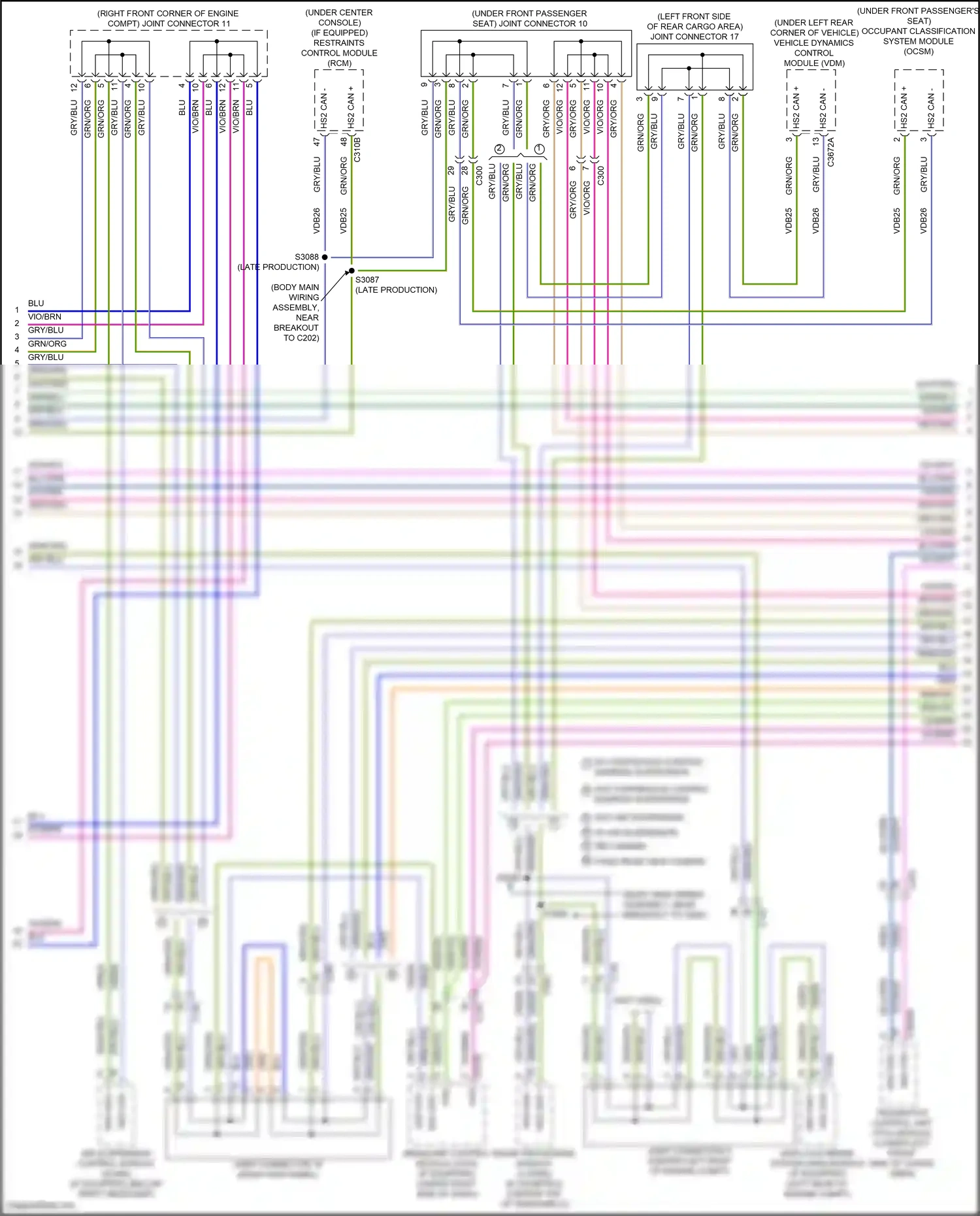 Wiring diagram 360 camera for Lincoln Aviator II (2019-2024) (1 of 1)