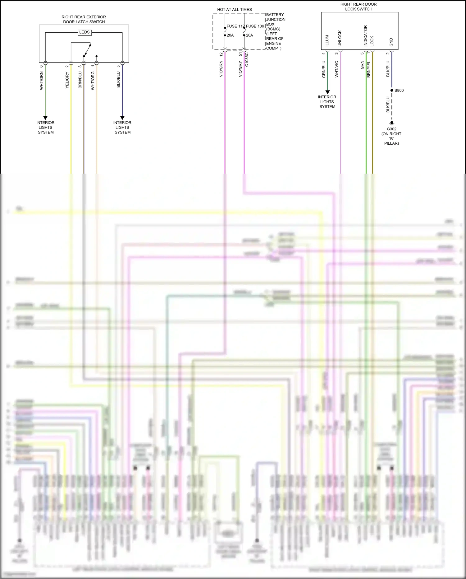 Wiring diagram all lock/ for Lincoln Aviator II (2019-2024) (2 of 12)