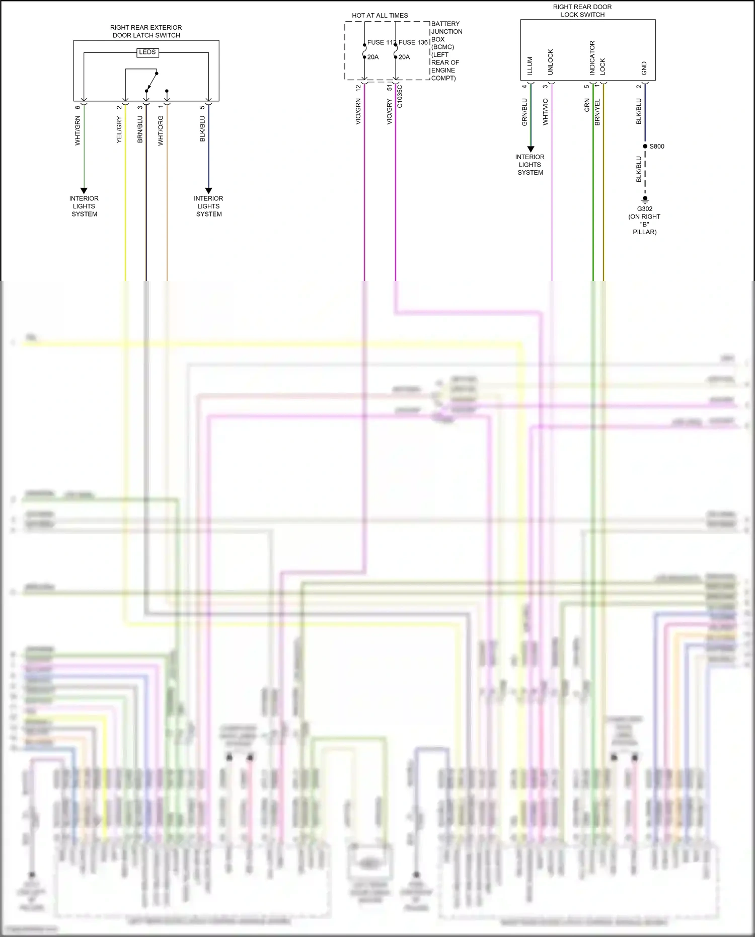Wiring diagram all lock/ for Lincoln Aviator II (2019-2024) (5 of 12)