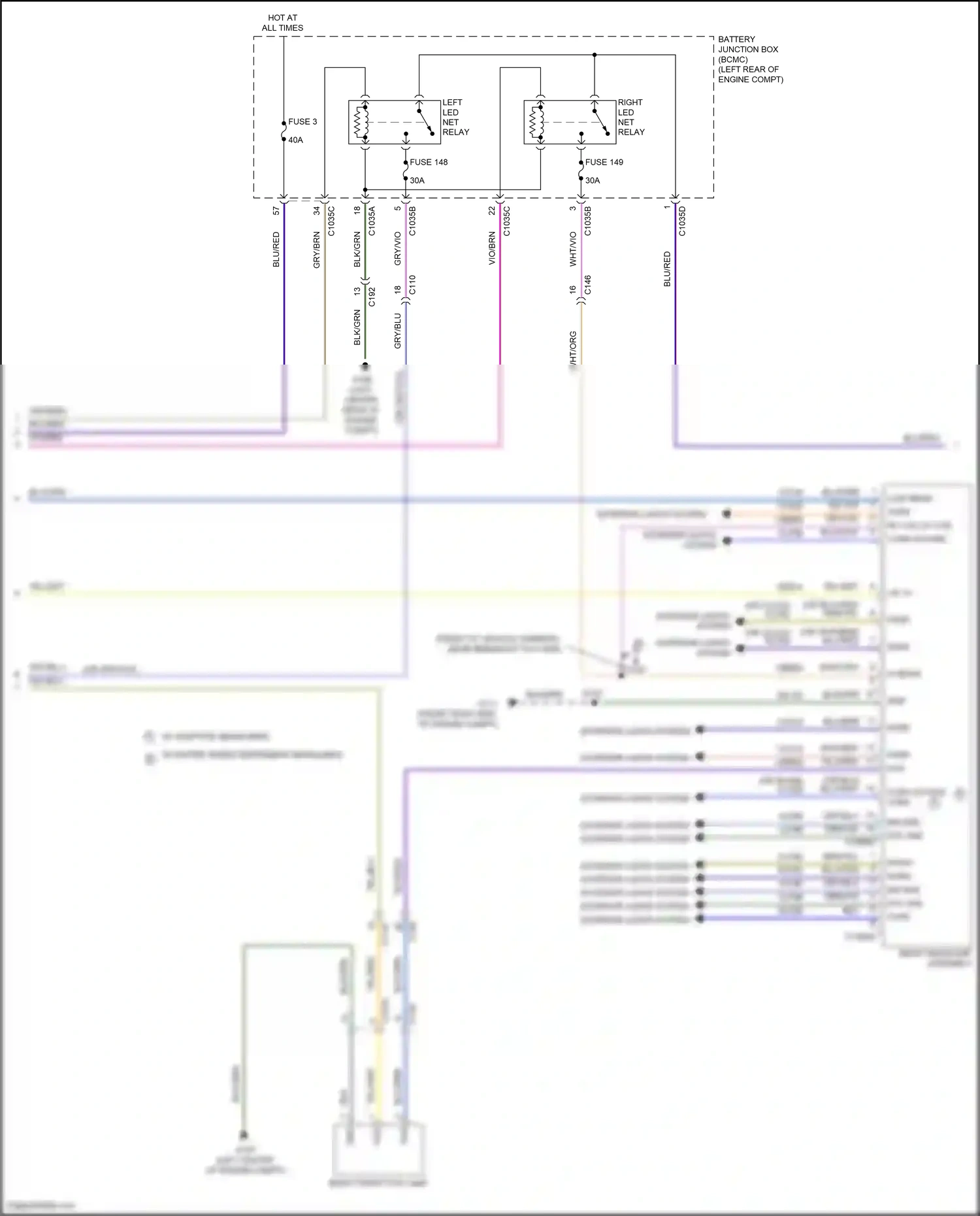 Wiring diagram bin sns for Lincoln Aviator II (2019-2024) (4 of 4)