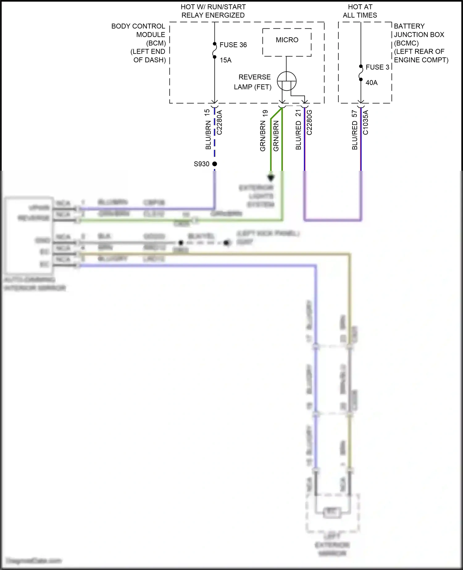 Wiring diagram blk for Lincoln Aviator II (2019-2024) (21 of 96)
