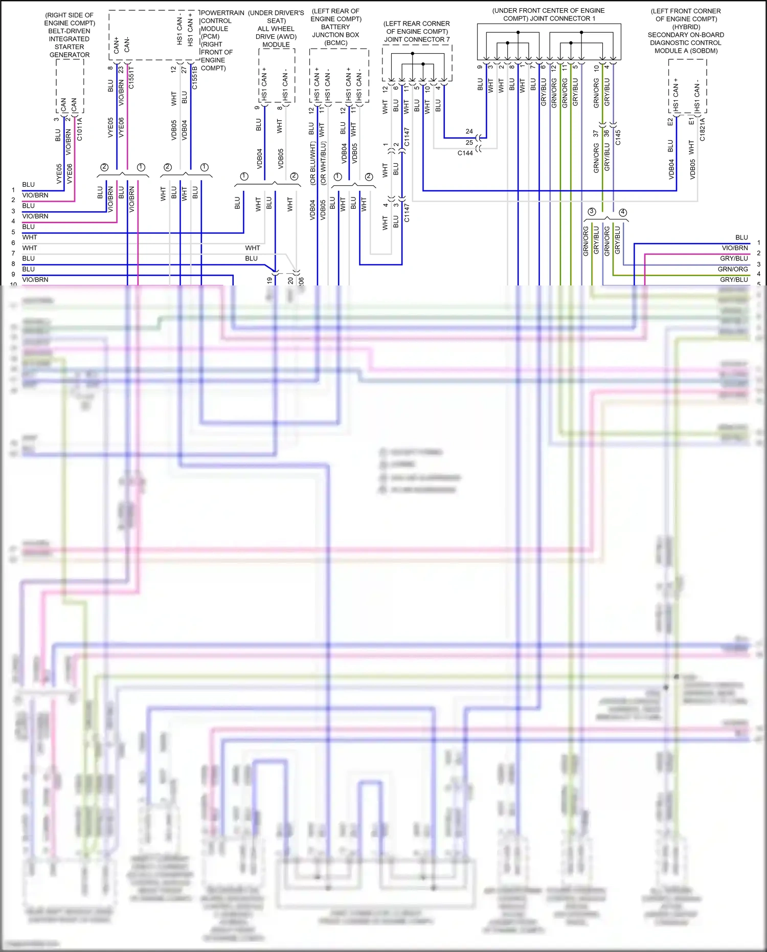 Wiring diagram blu for Lincoln Aviator II (2019-2024) (32 of 121)