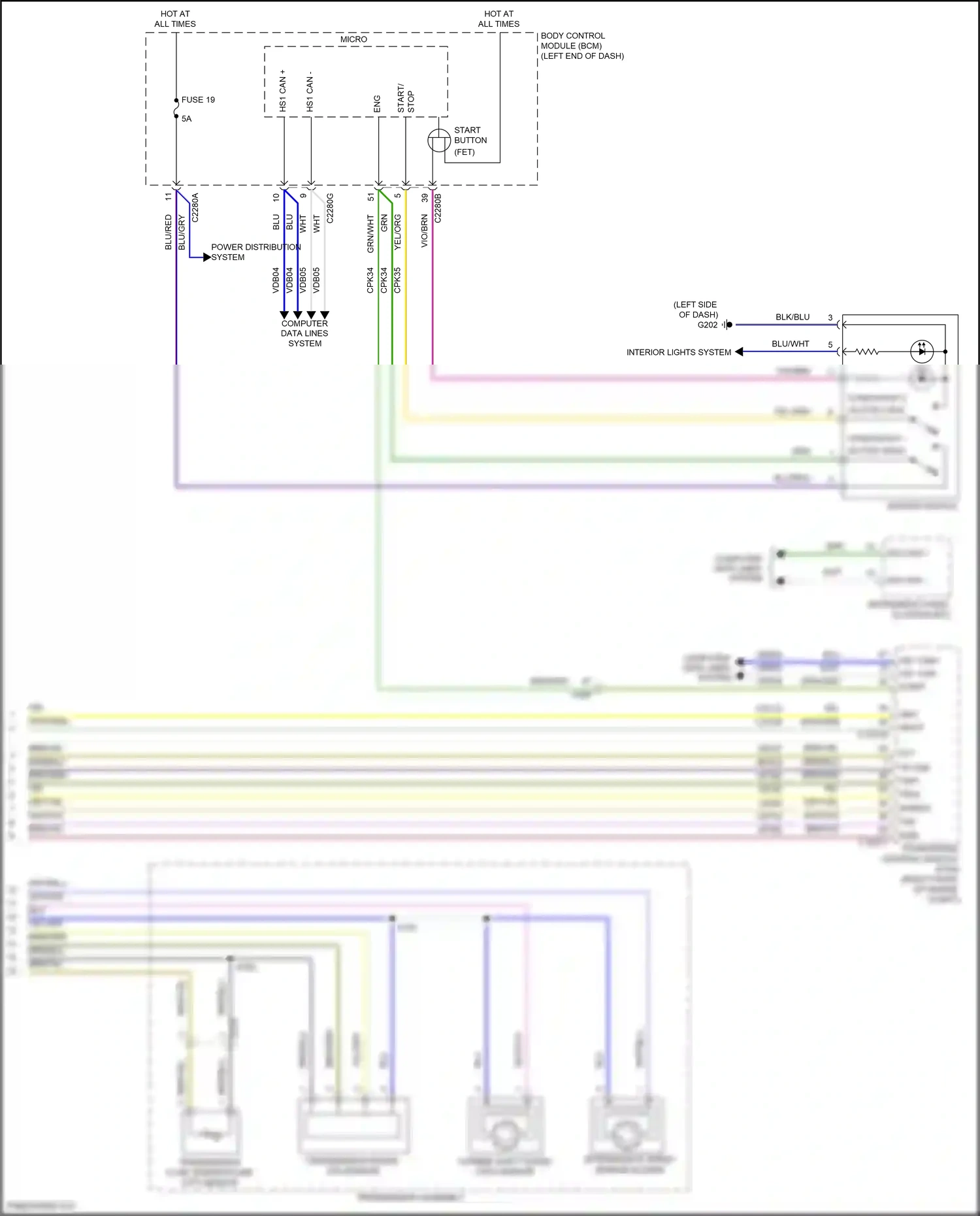 Wiring diagram blu for Lincoln Aviator II (2019-2024) (89 of 121)