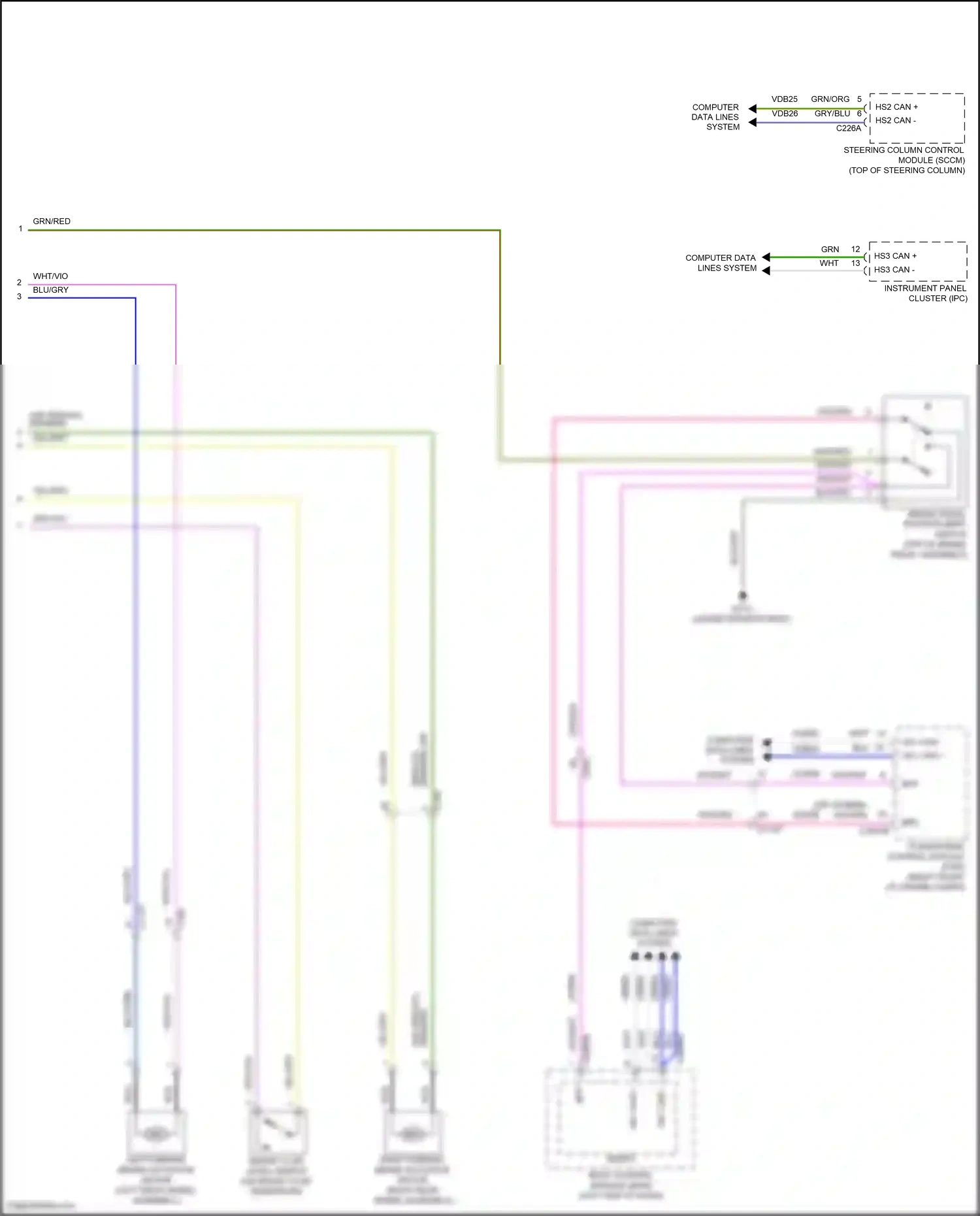 Wiring diagram blu for Lincoln Aviator II (2019-2024) (21 of 121)