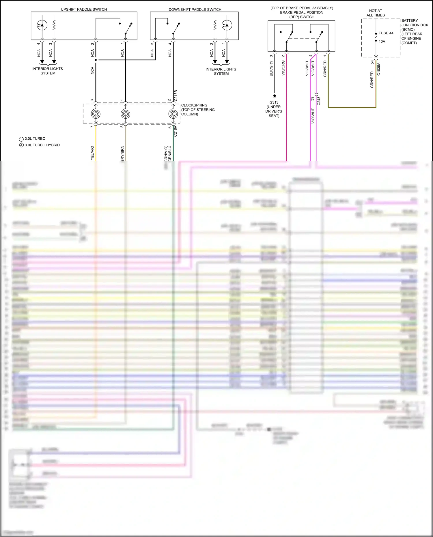 Wiring diagram blu for Lincoln Aviator II (2019-2024) (92 of 121)