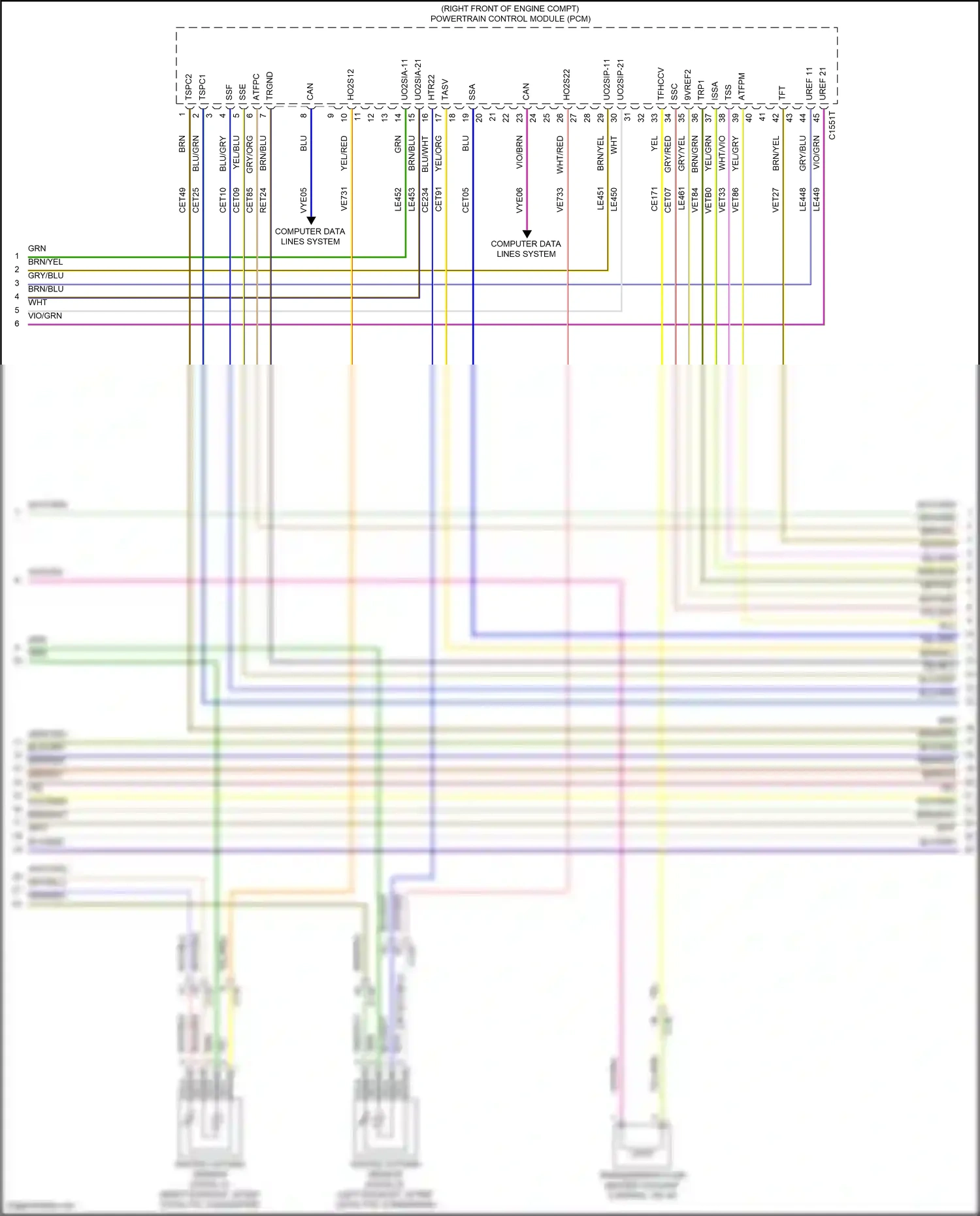 Wiring diagram blu for Lincoln Aviator II (2019-2024) (109 of 121)