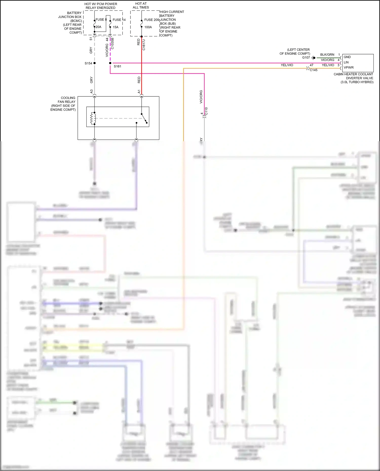 Wiring diagram blu/grn for Lincoln Aviator II (2019-2024) (51 of 94)