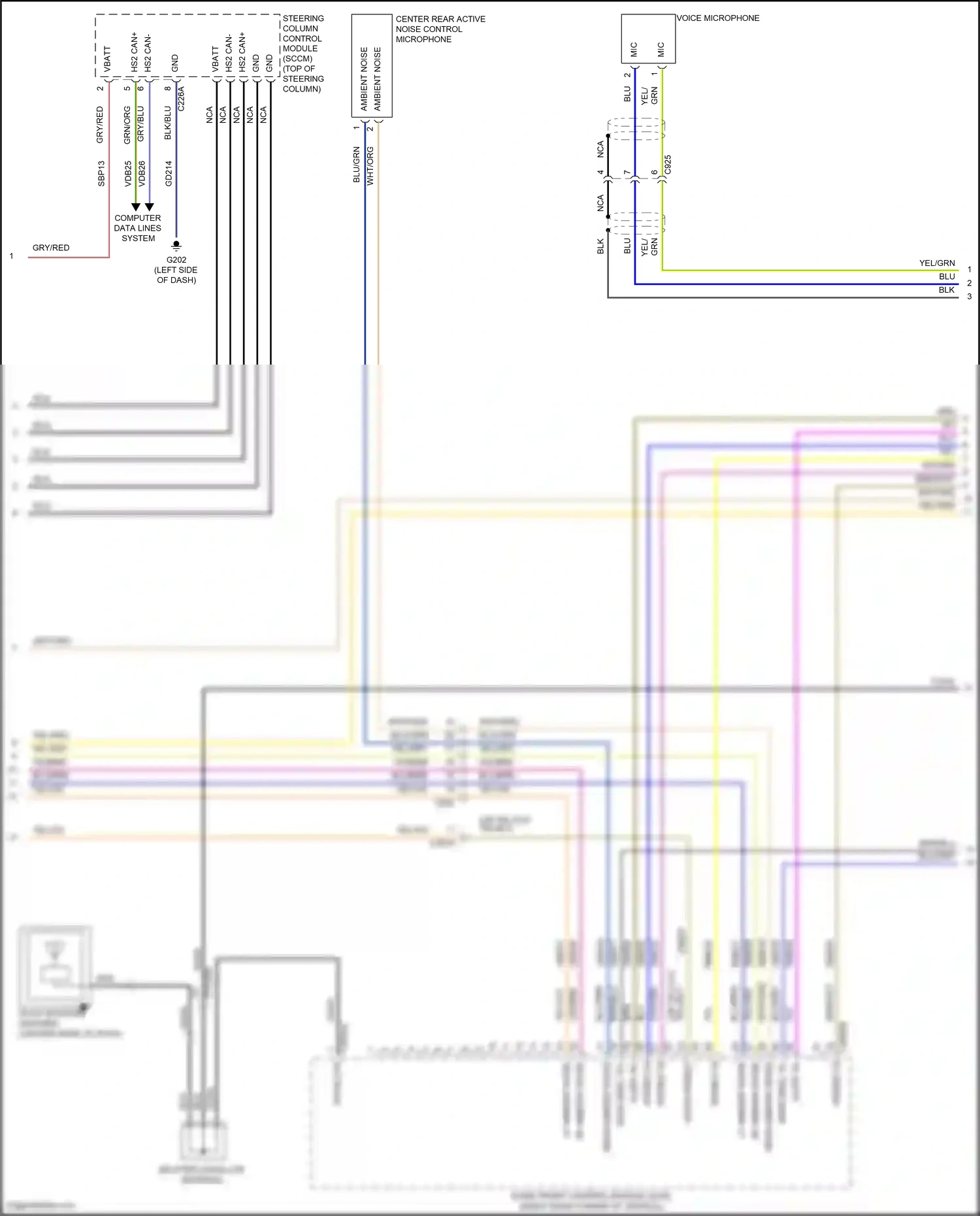 Wiring diagram blu/grn for Lincoln Aviator II (2019-2024) (19 of 94)