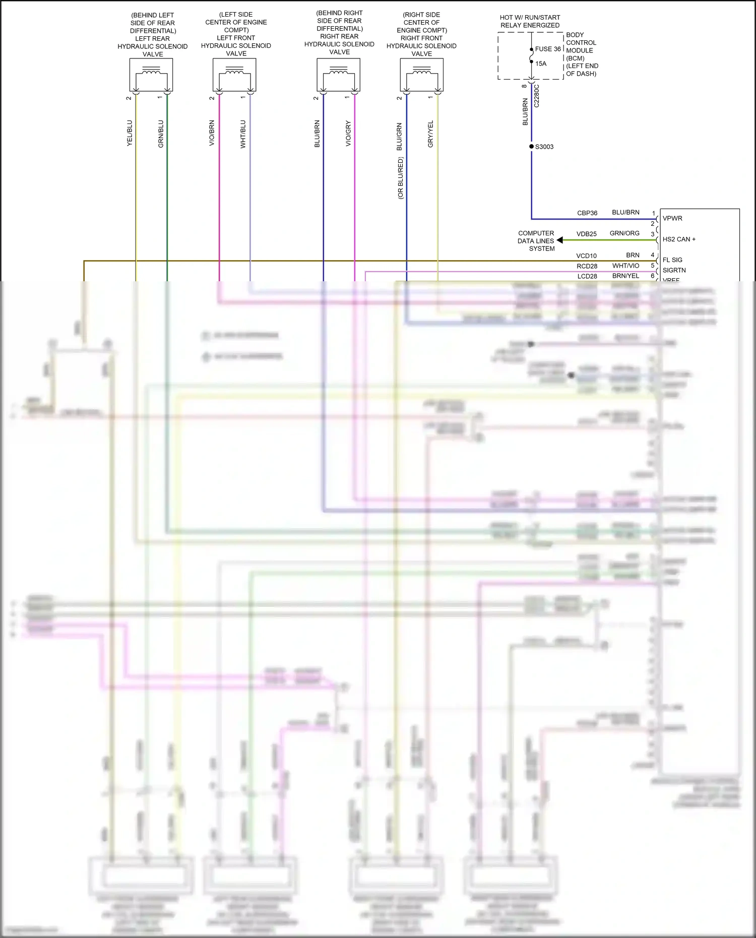 Wiring diagram blu/grn for Lincoln Aviator II (2019-2024) (54 of 94)