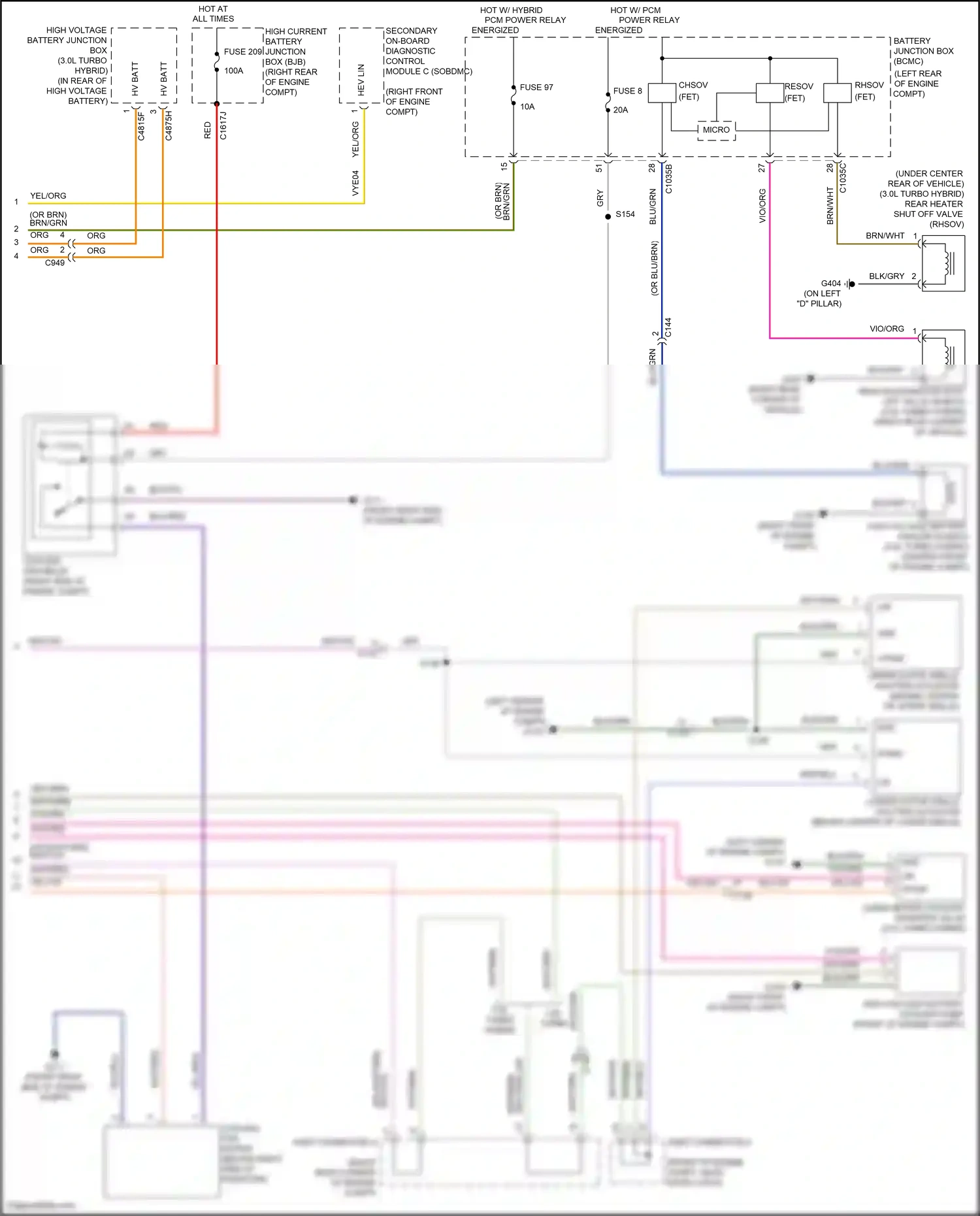 Wiring diagram blu/grn for Lincoln Aviator II (2019-2024) (41 of 94)