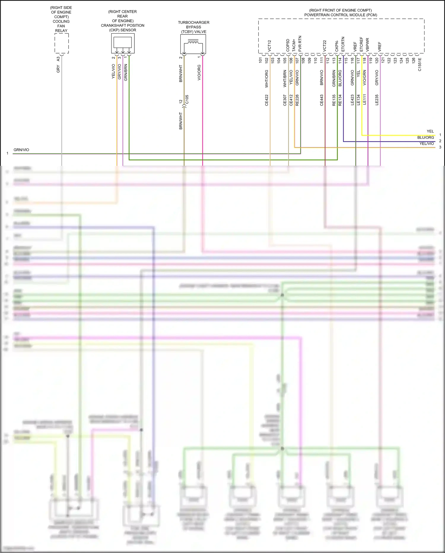 Wiring diagram blu/grn for Lincoln Aviator II (2019-2024) (82 of 94)