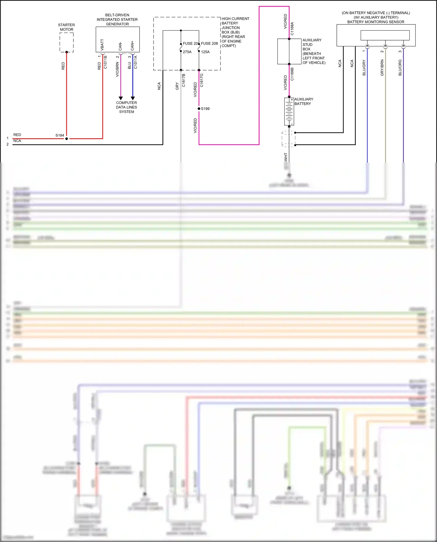 Wiring diagram blu/gry for Lincoln Aviator II (2019-2024) (86 of 95)