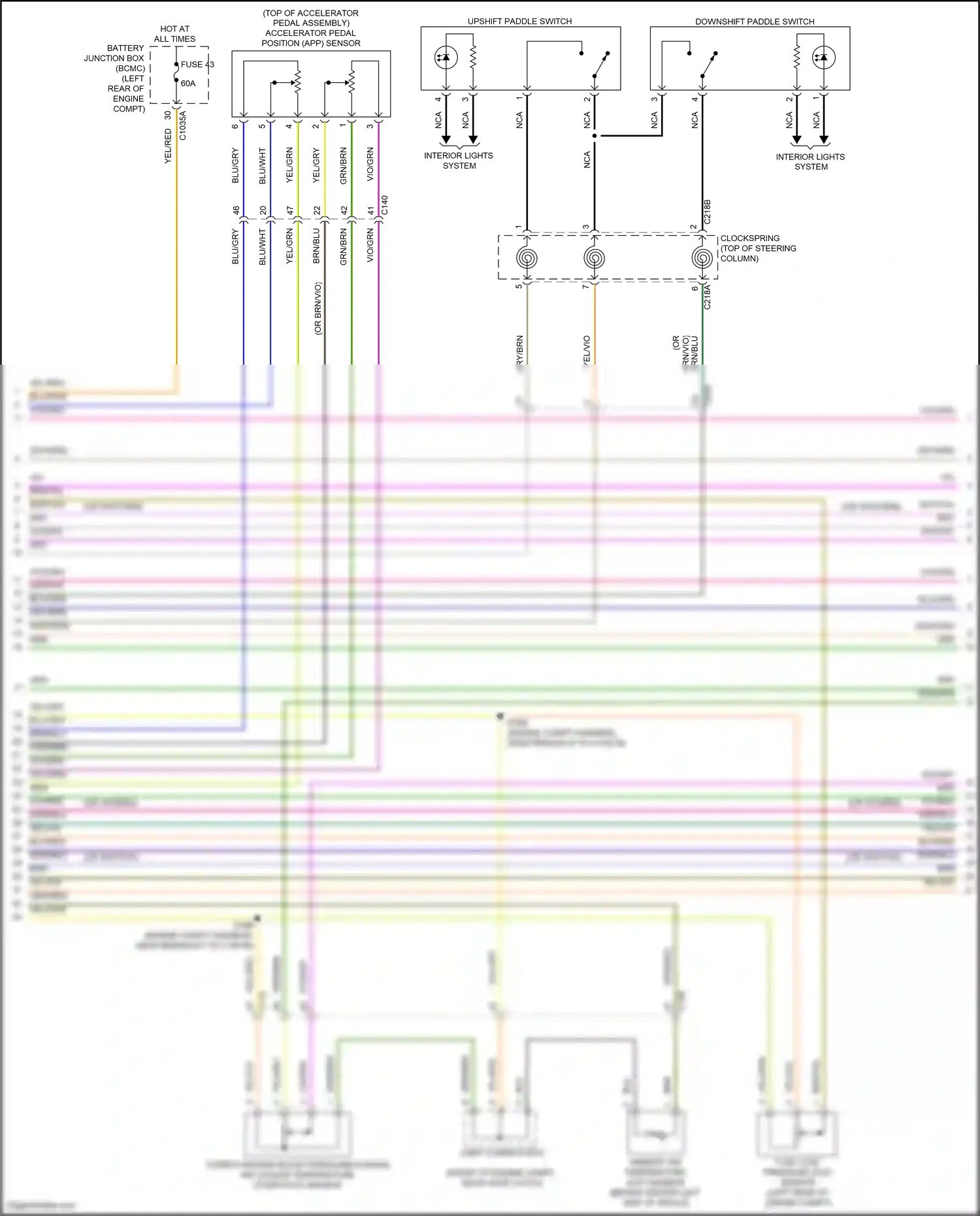 Wiring diagram blu/red for Lincoln Aviator II (2019-2024) (59 of 59)