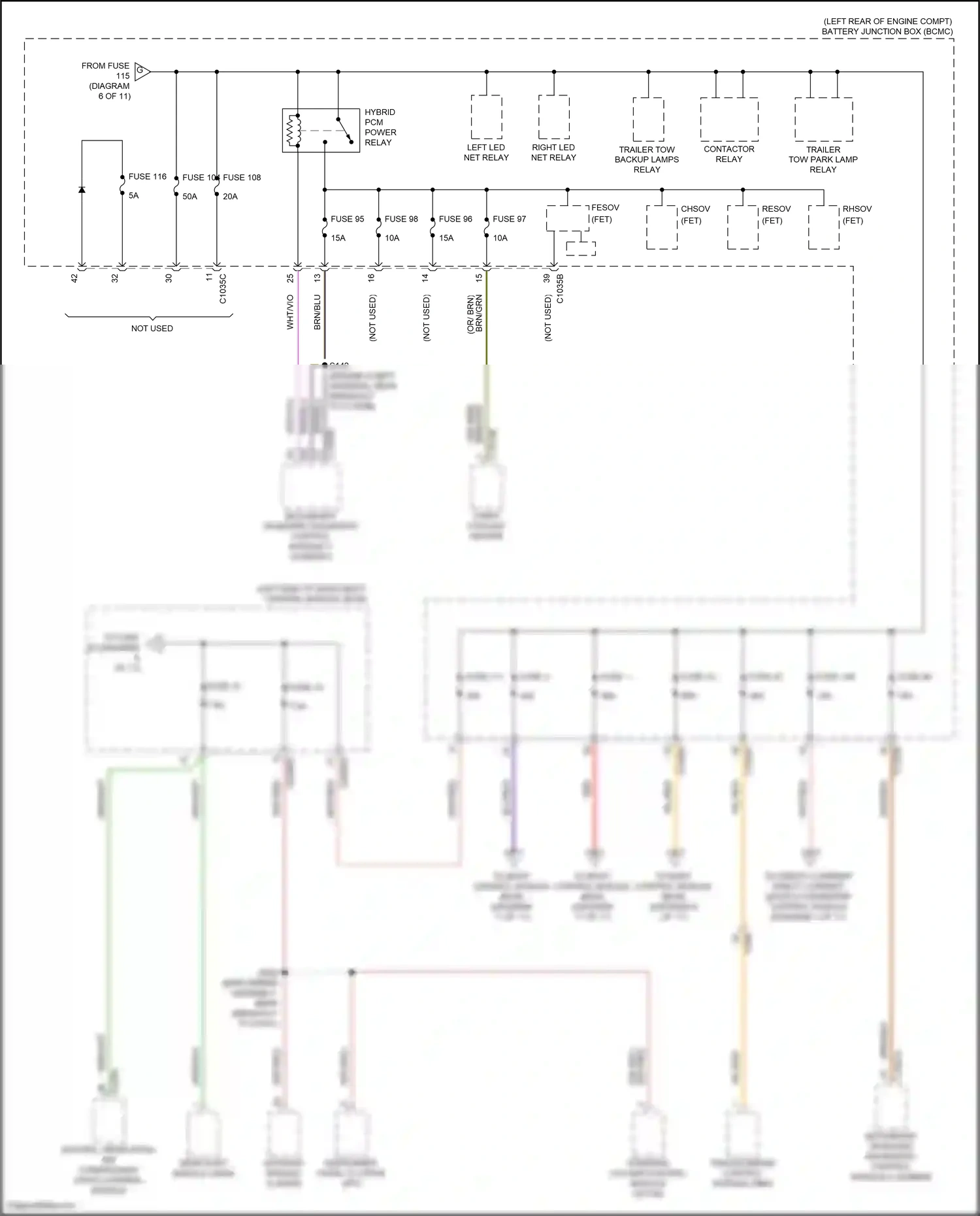 Wiring diagram blu/red for Lincoln Aviator II (2019-2024) (7 of 59)