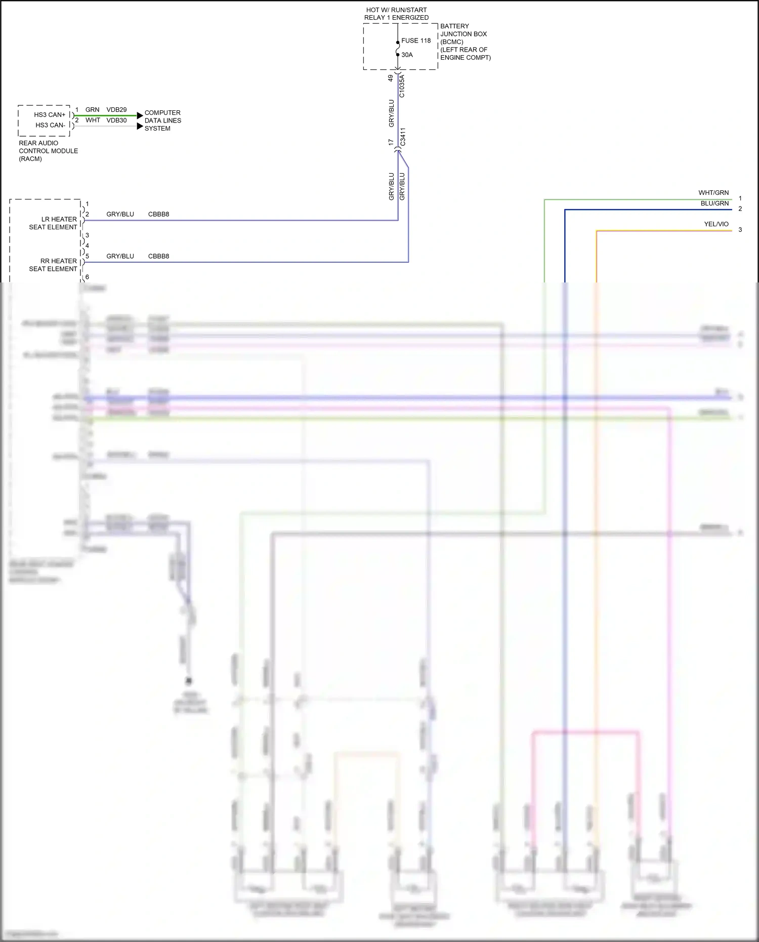 Wiring diagram computer data lines system for Lincoln Aviator II (2019-2024) (88 of 128)