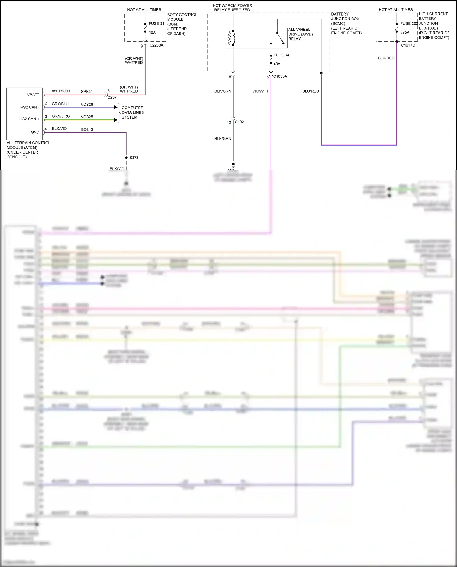 Wiring diagram computer data lines system for Lincoln Aviator II (2019-2024) (113 of 128)