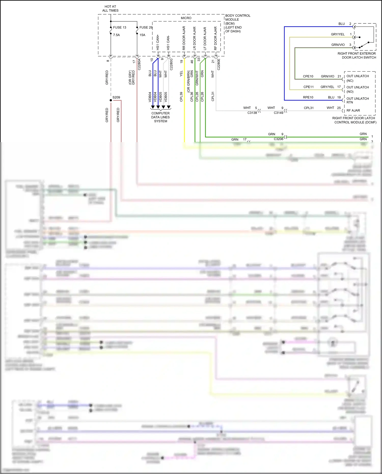 Wiring diagram engine controls system for Lincoln Aviator II (2019-2024) (3 of 3)