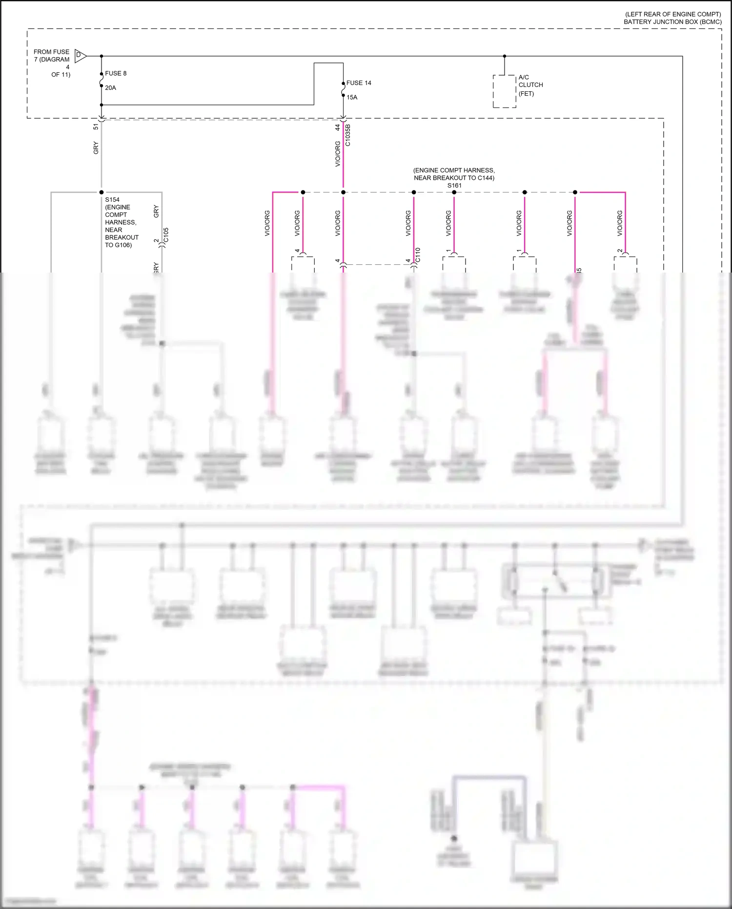 Wiring diagram engine mount for Lincoln Aviator II (2019-2024) (1 of 3)