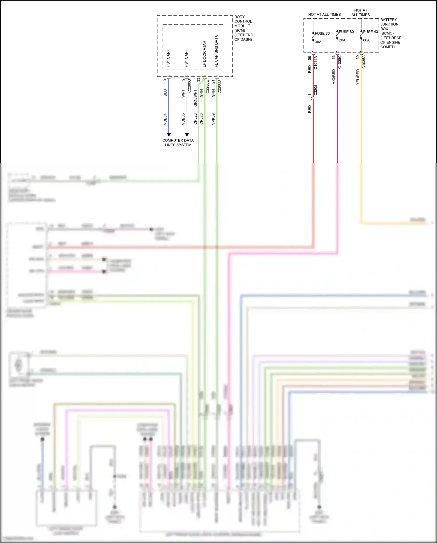 Wiring diagram fuse 80 for Lincoln Aviator II (2019-2024) (2 of 5)