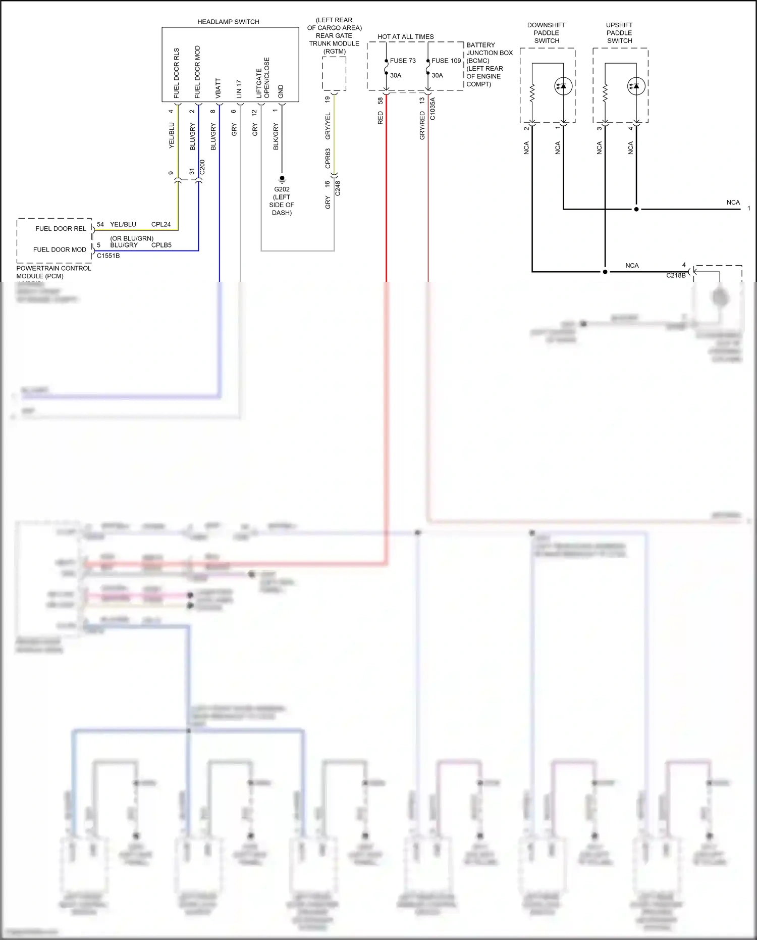 Wiring diagram headlamp switch for Lincoln Aviator II (2019-2024) (5 of 7)