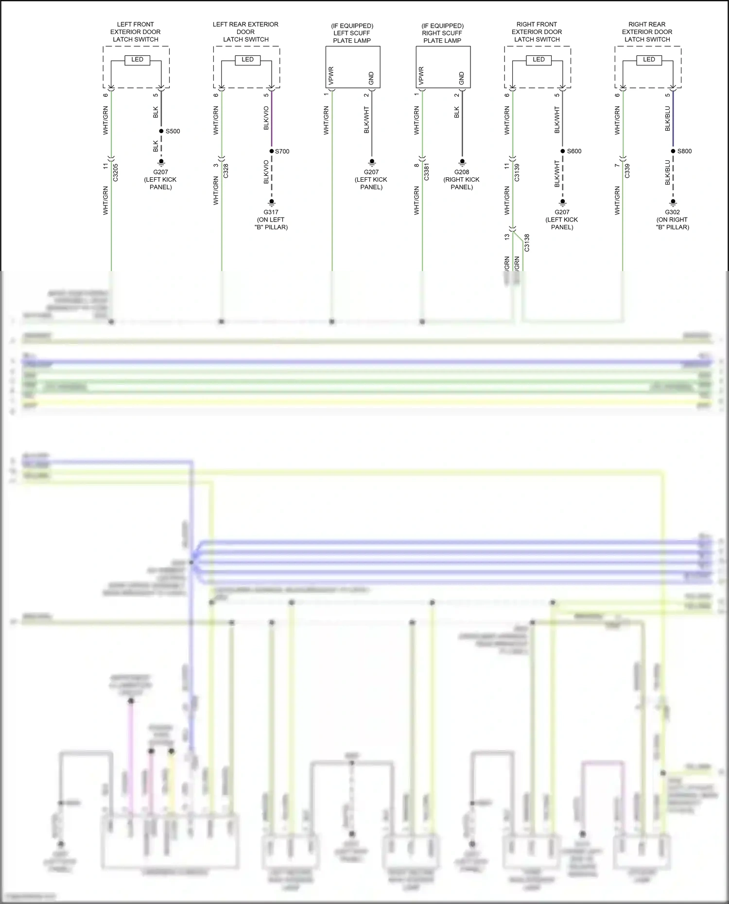 Wiring diagram overhead console for Lincoln Aviator II (2019-2024) (1 of 5)