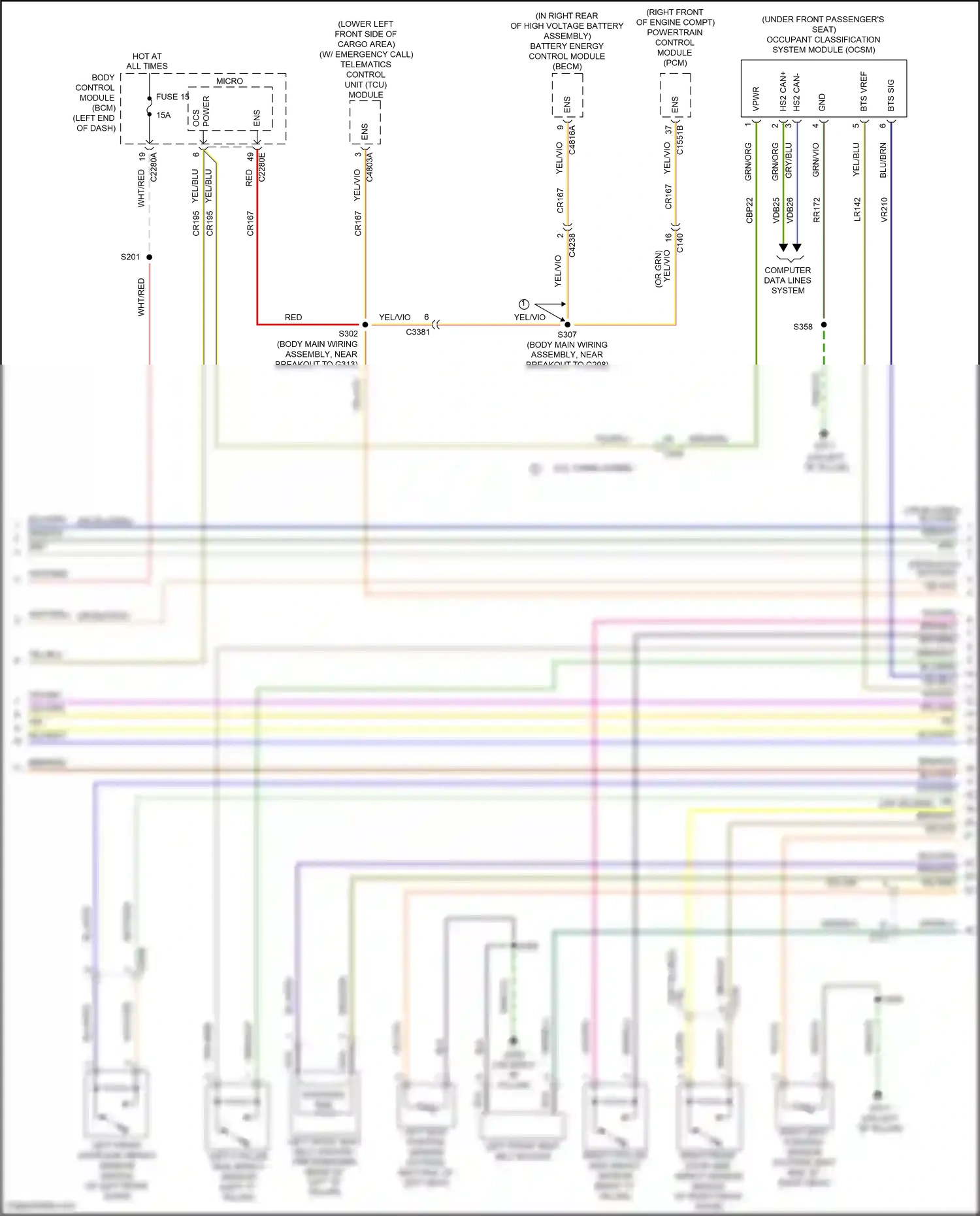 Wiring diagram red for Lincoln Aviator II (2019-2024) (40 of 73)