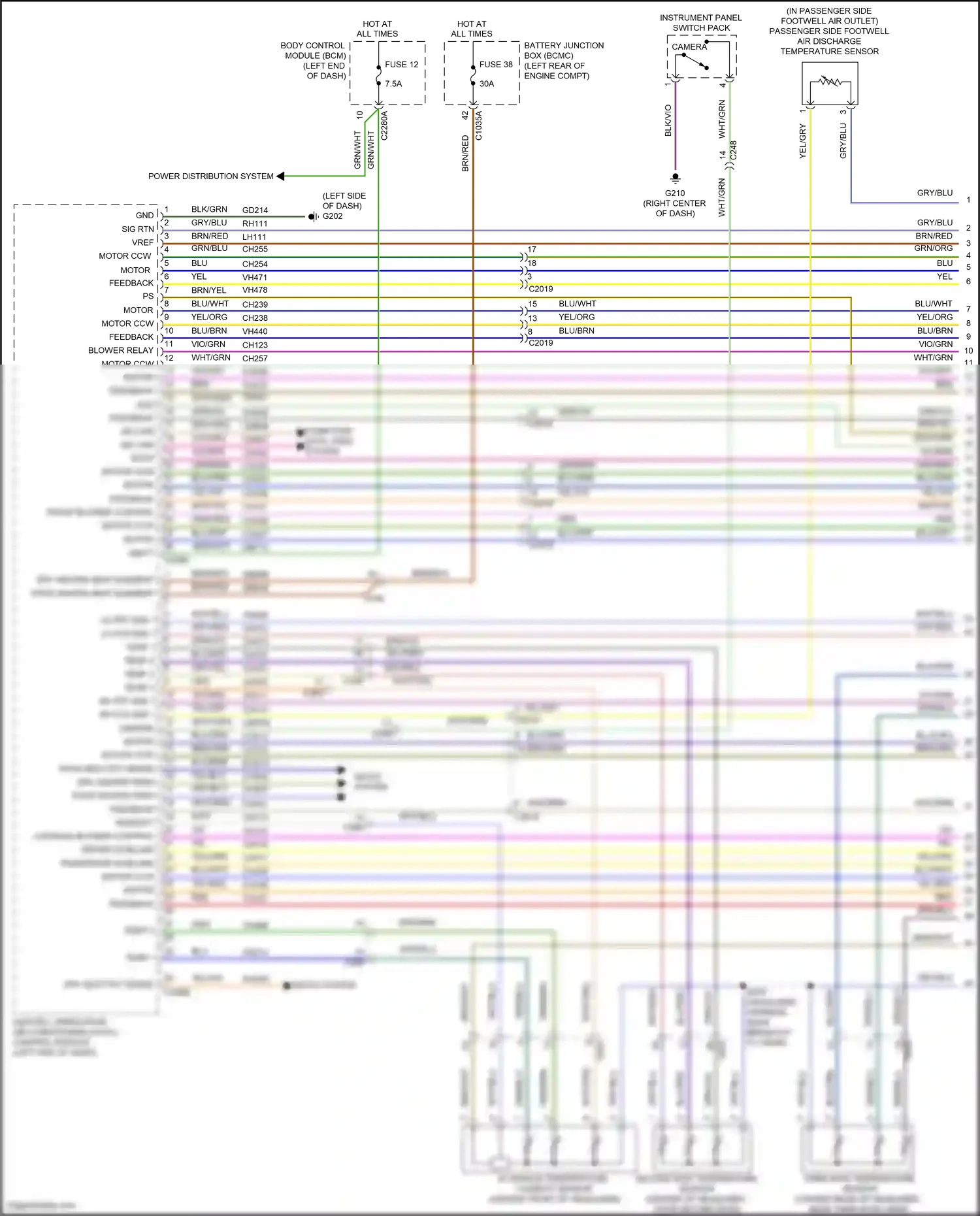 Wiring diagram seats system for Lincoln Aviator II (2019-2024) (1 of 5)