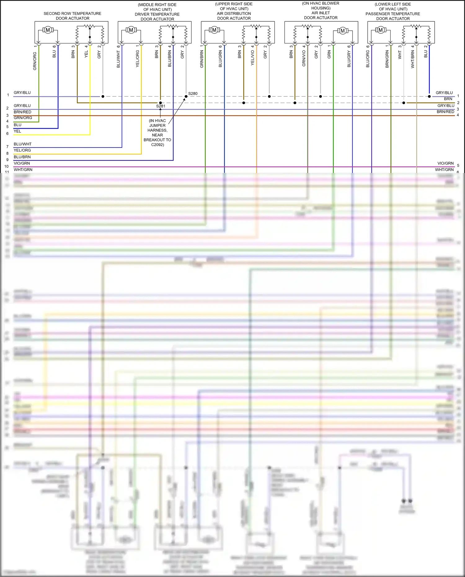Wiring diagram seats system for Lincoln Aviator II (2019-2024) (2 of 5)
