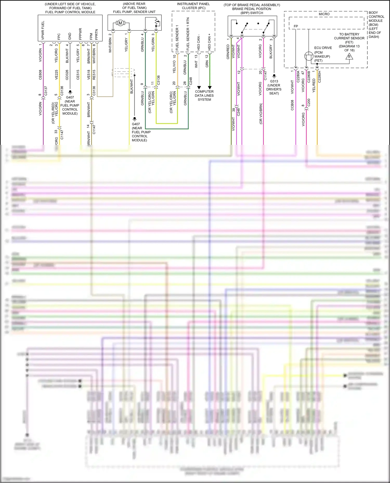 Wiring diagram starting/ charging system for Lincoln Aviator II (2019-2024) (2 of 2)