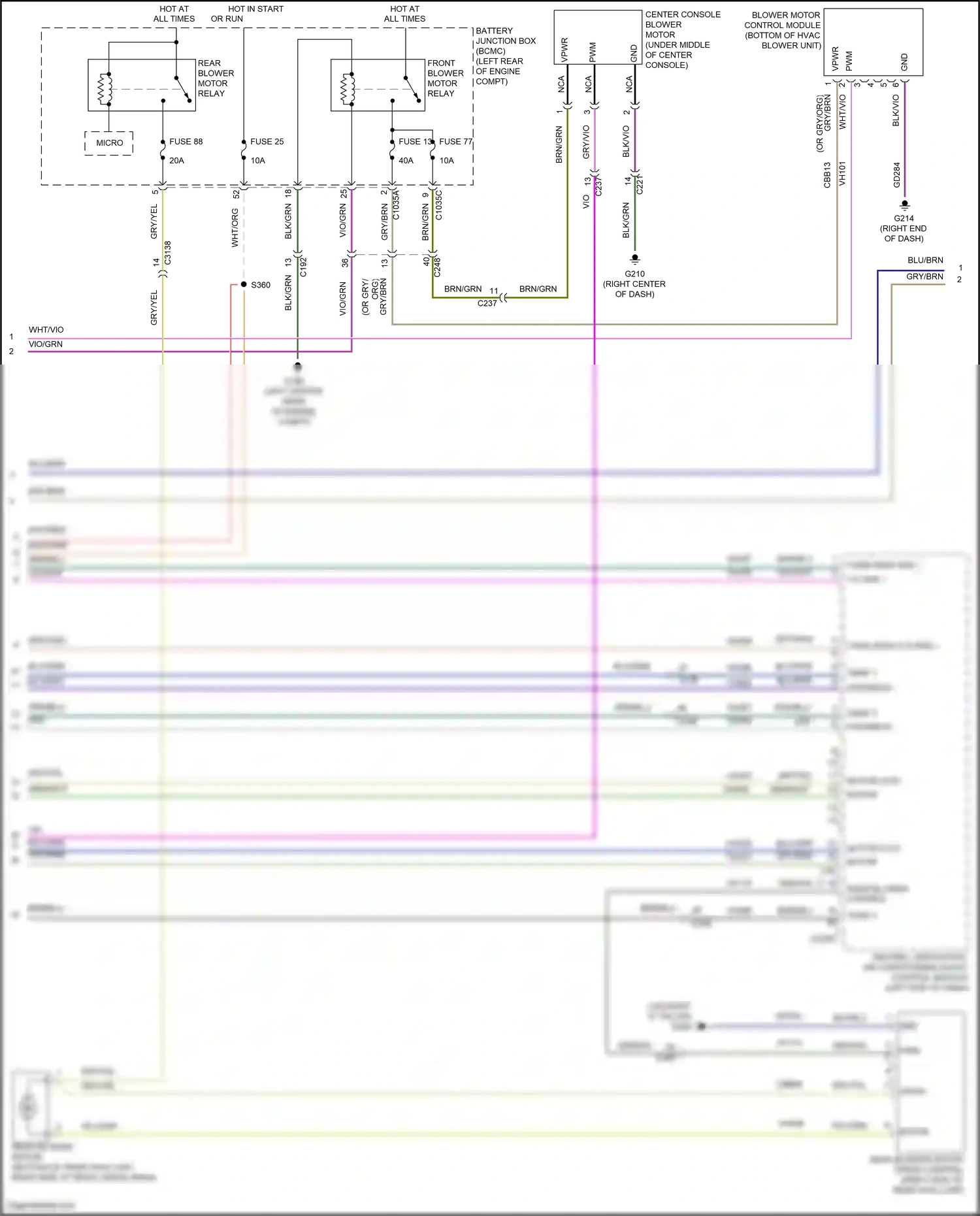 Wiring diagram temp 1 for Lincoln Aviator II (2019-2024) (2 of 3)