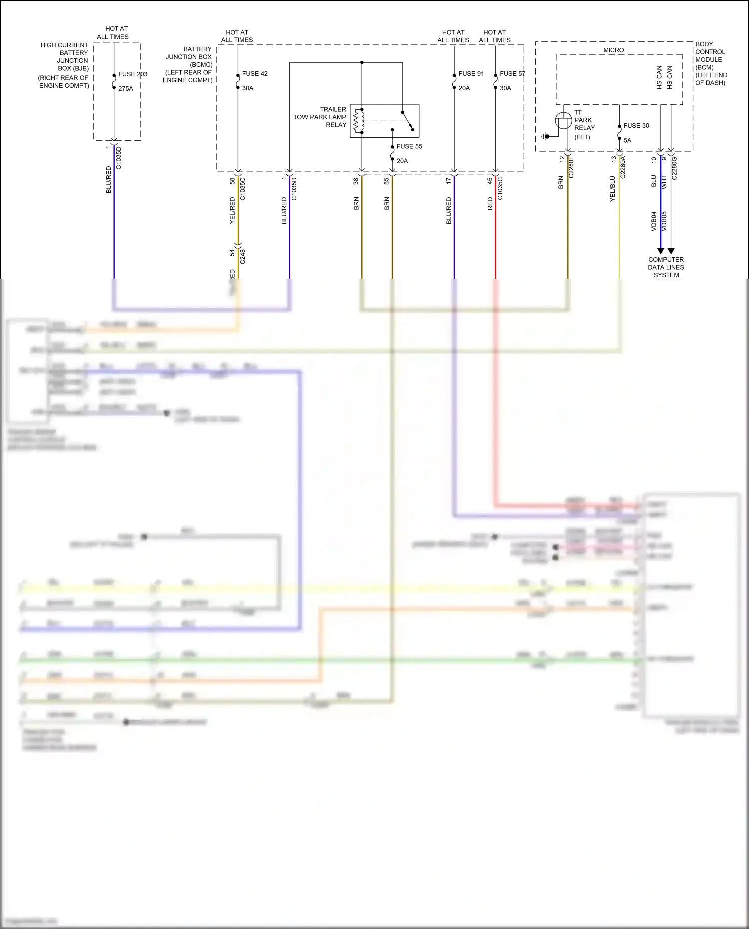 Wiring diagram trailer brake control module for Lincoln Aviator II (2019-2024) (1 of 1)