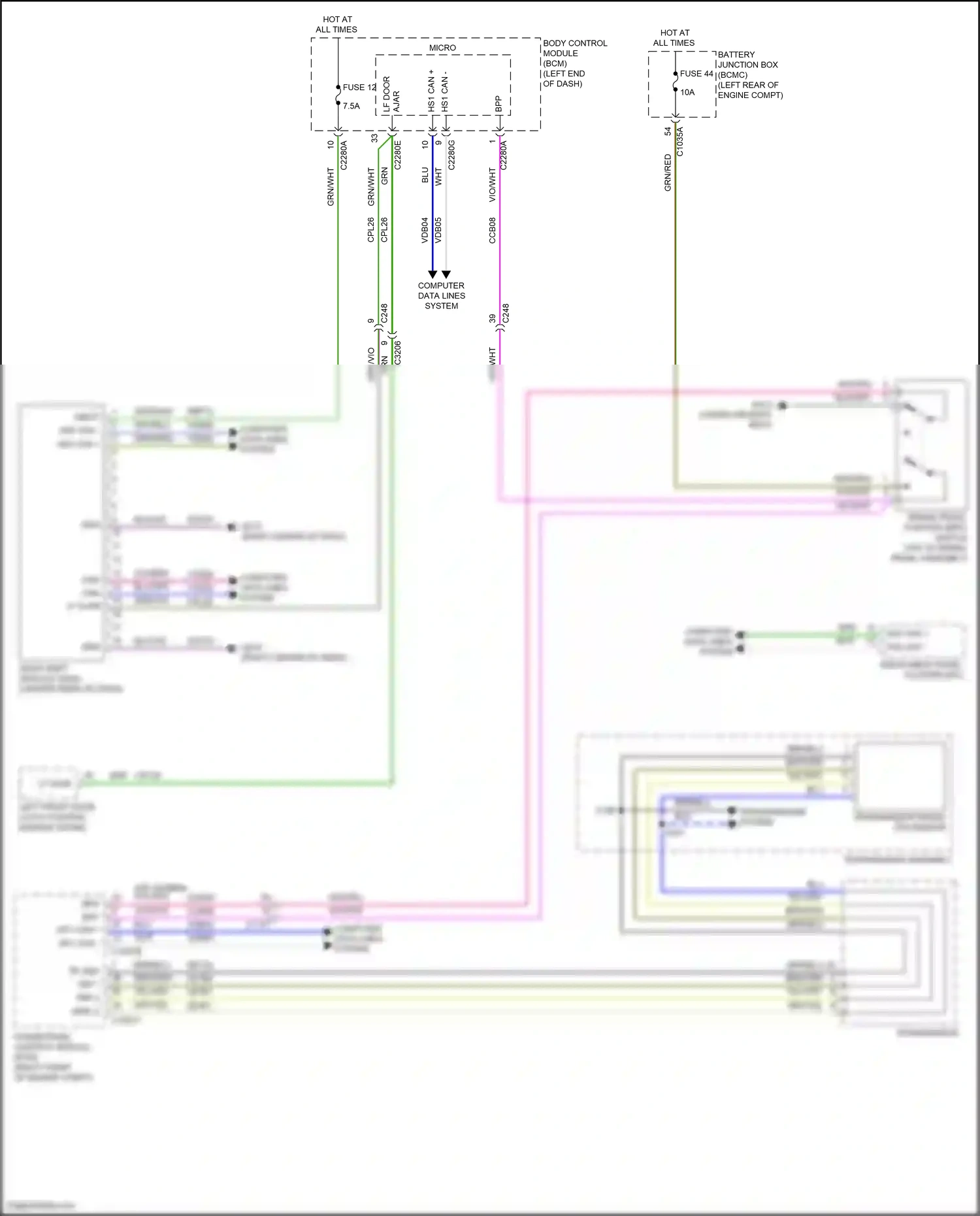 Wiring diagram transmissions system for Lincoln Aviator II (2019-2024) (4 of 4)