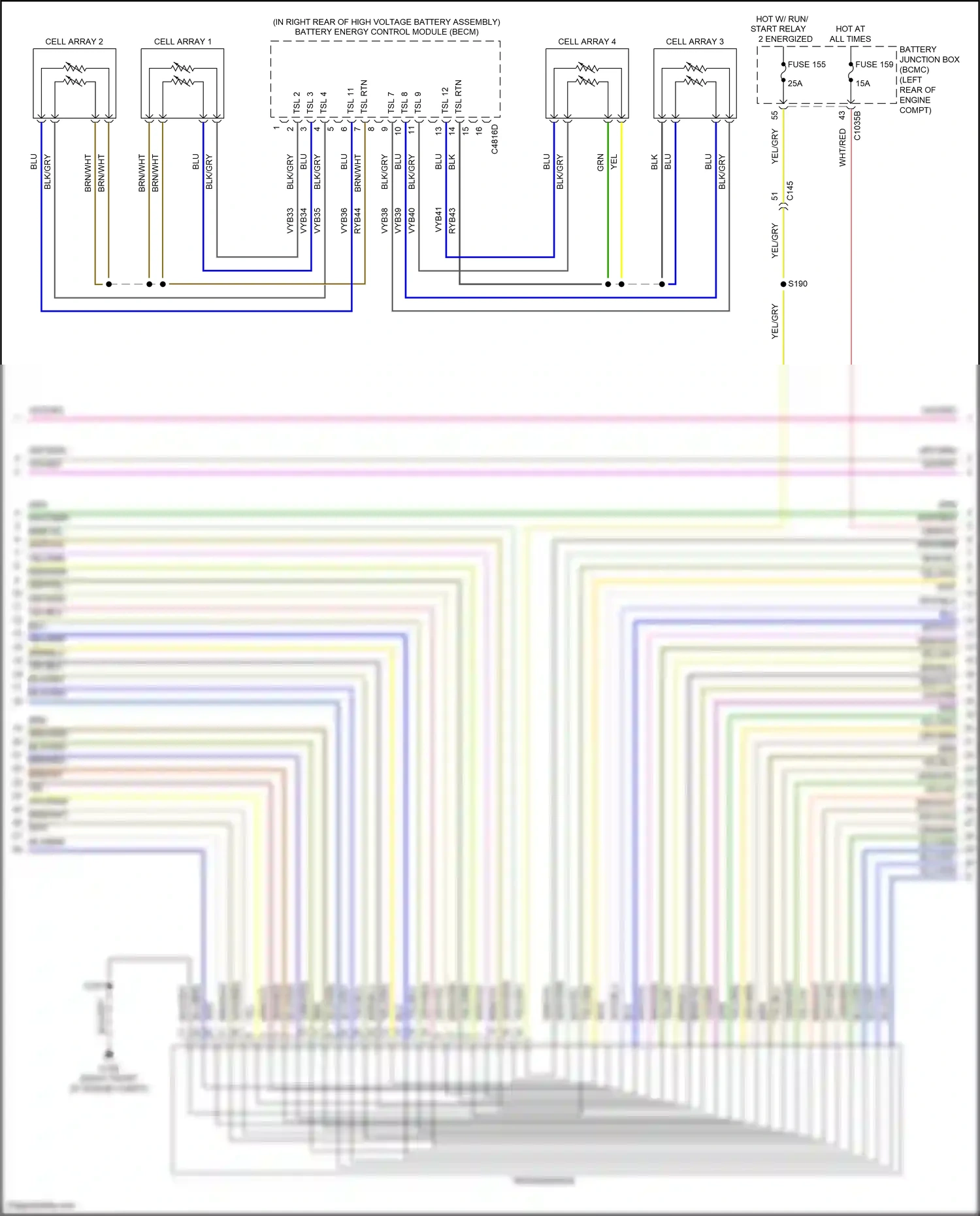 Wiring diagram tsl 2 for Lincoln Aviator II (2019-2024) (1 of 1)